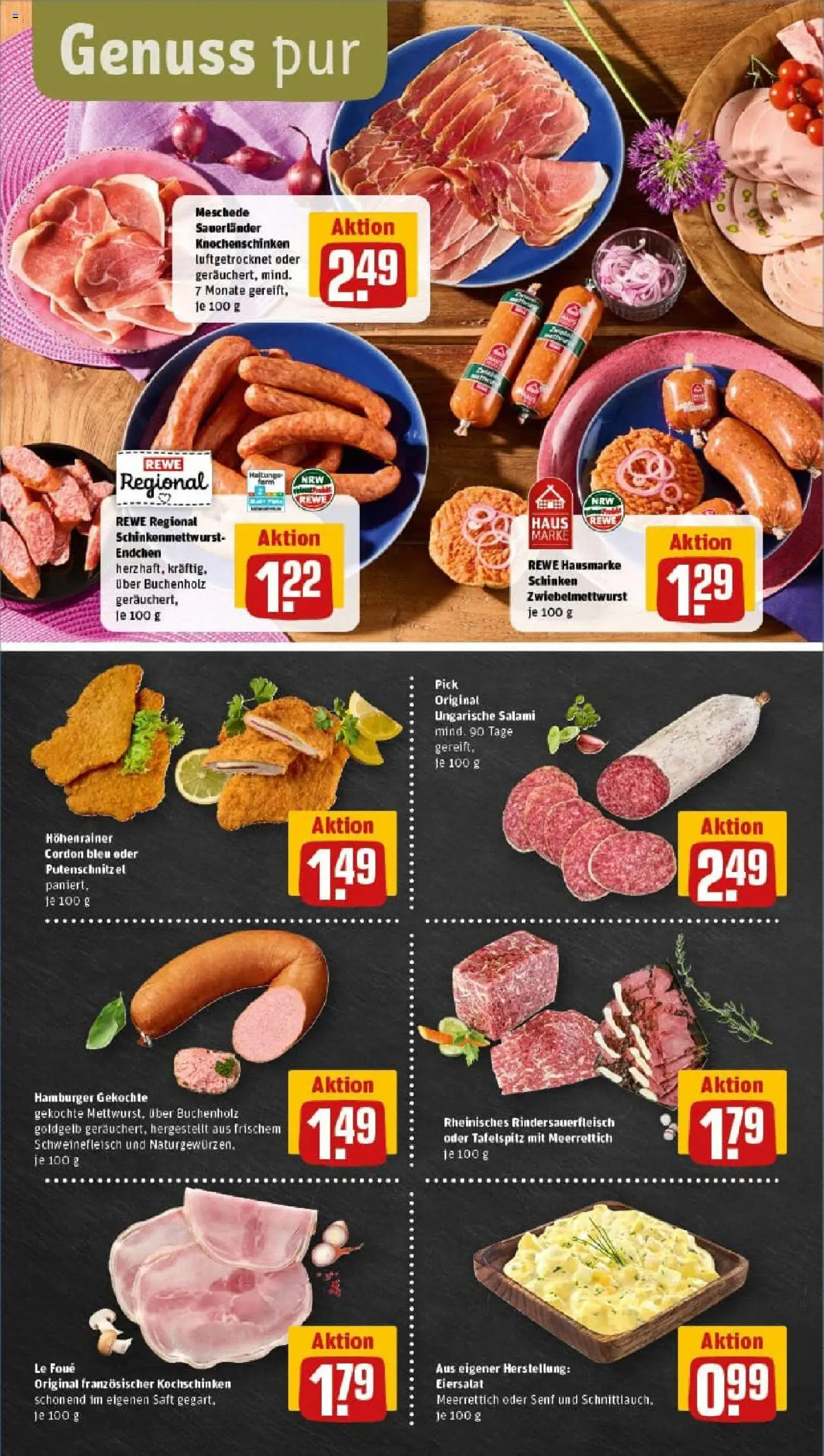 Rewe prospekt Essen	 - gültig ab dem 07.07.2025 | Seite: 8 | Produkte: Tafelspitz, Putenschnitzel, Salami, Saft