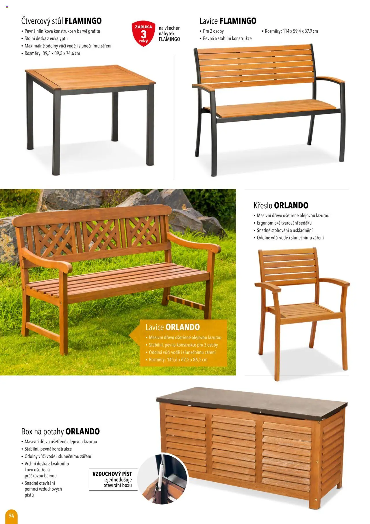 Mountfield katalog 2025 od 16.04.2025 | Strana: 94 | Produkty: Box, Nábytek, Stůl, Lavice