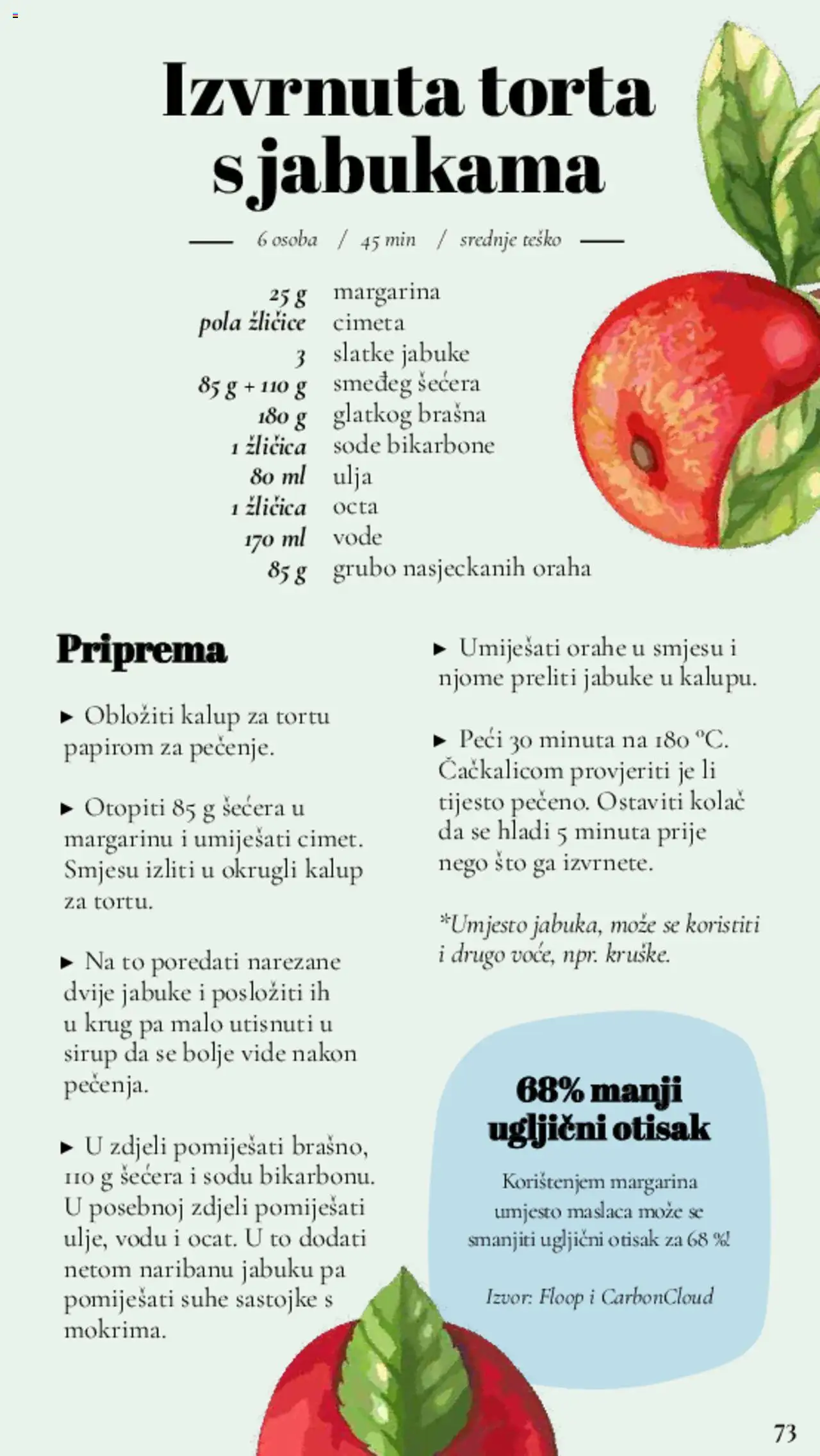 Lidl katalog | vrijedi od 11.03.2025 | Stranica: 73 | Proizvodi: Jabuke, Sirup, Torta
