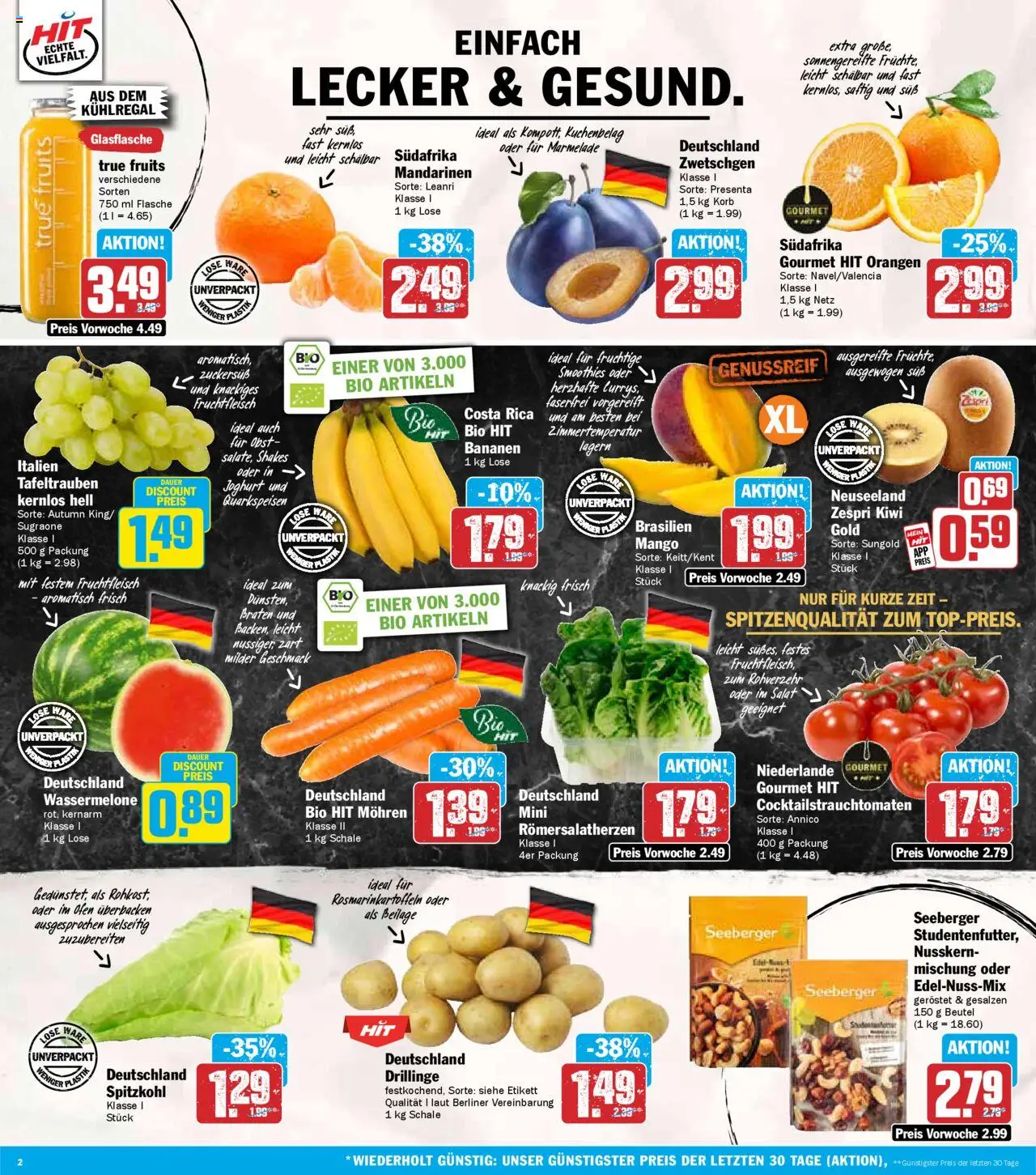 HIT Prospekt 	 – gültig ab 08.09.2025 | Seite: 2 | Produkte: Berliner, Ofen, Joghurt, Zwetschgen