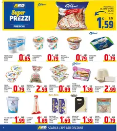 Volantino ARD Discount del 28.07.2025 | Pagina: 6 | Prodotti: Yogurt, Mozzarella, Formaggio, Piadina