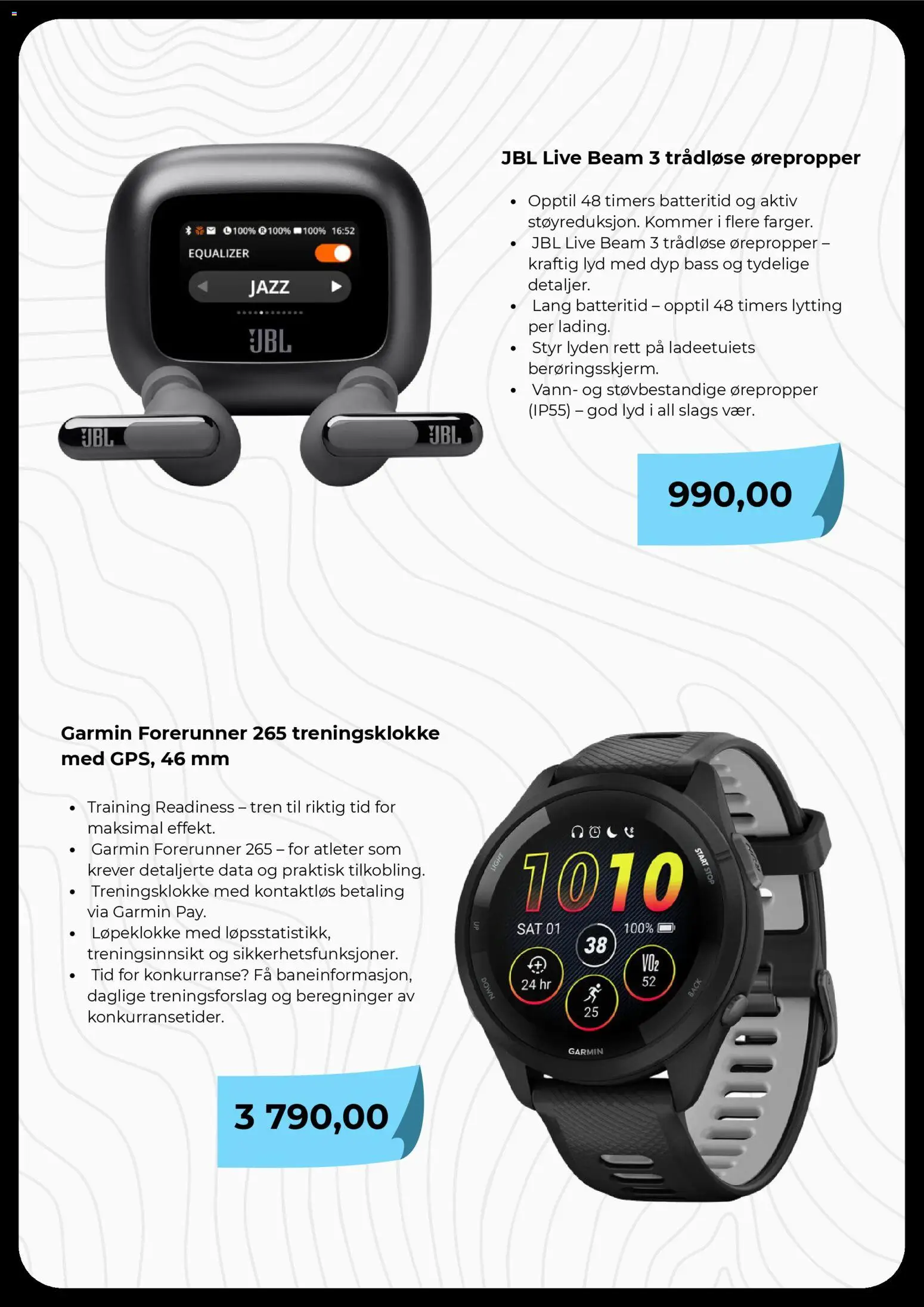 {H1} | Side: 5 | Produkter: Lyd, Вермішель, Ørepropper