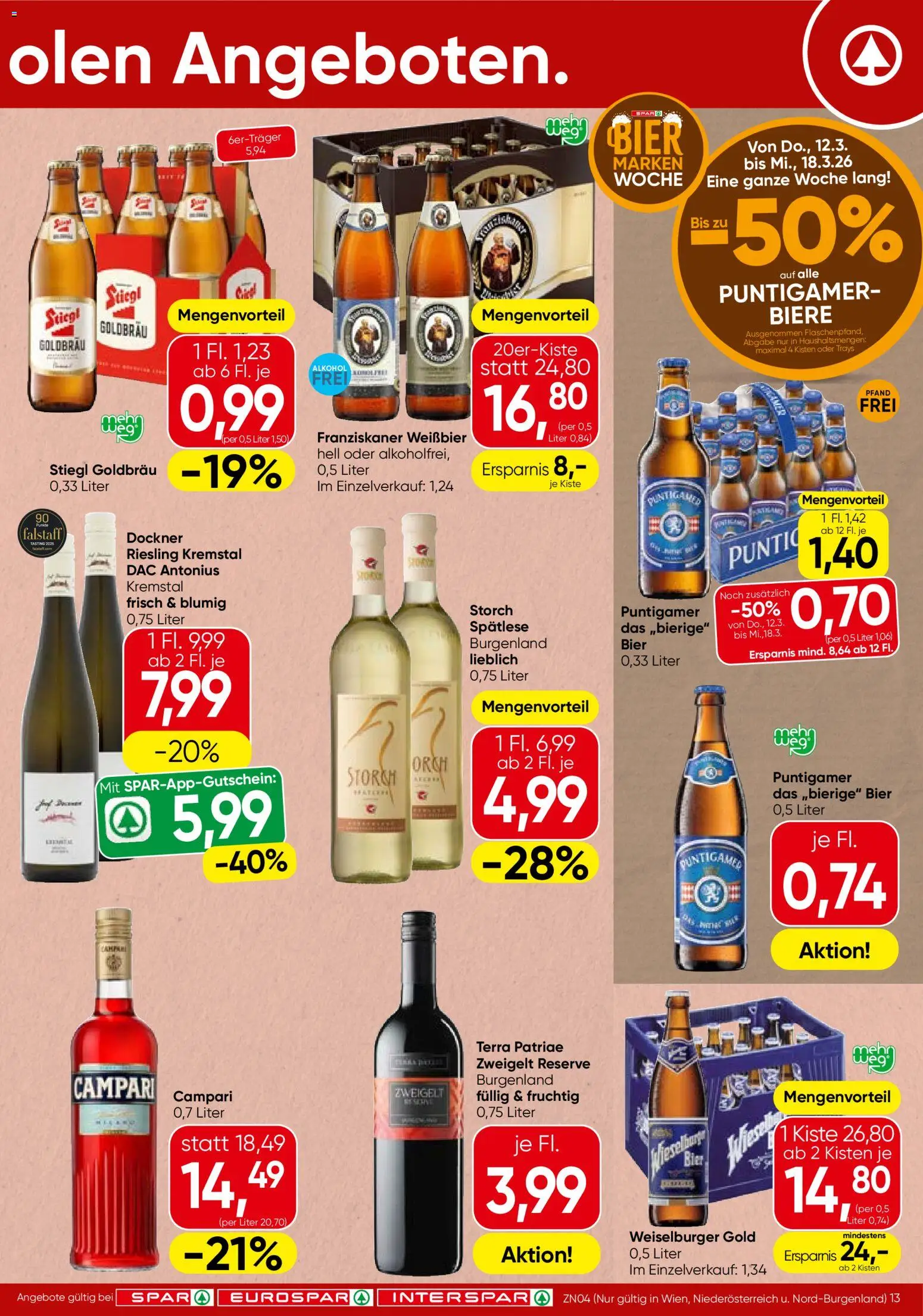 Spar Flugblatt - Niederösterreich gültig ab 12.03.2026 | Seite: 13