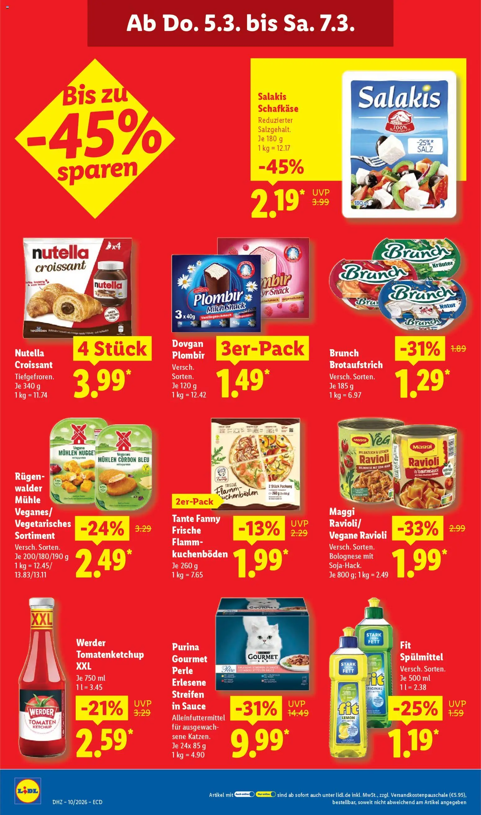 Lidl - Prospekt – gültig ab 02.03.2026 | Seite: 70 | Produkte: Maggi, Milch, Tomaten, Nutella