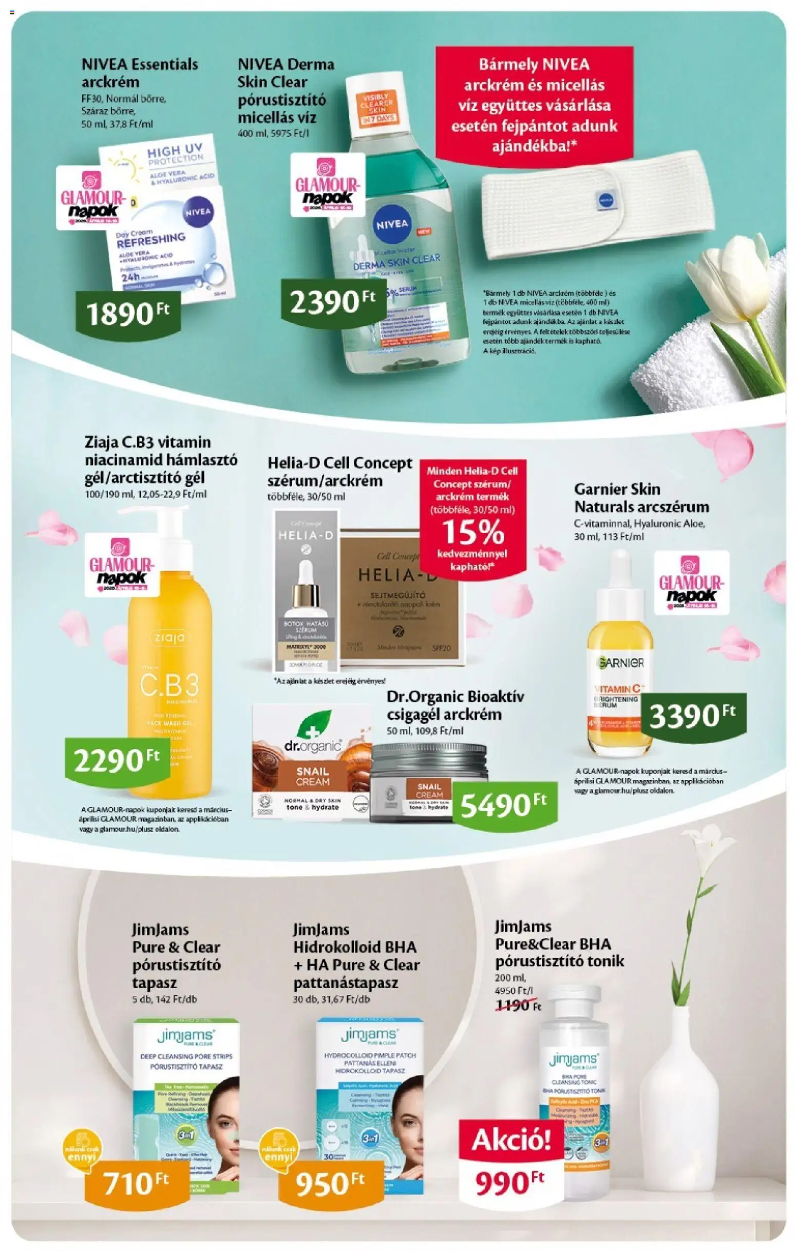 EcoFamily akciós ujság - amely érvényes a következő dátumtól: 09.04.2026 | Oldal: 9 | Termékek: Micellás víz, Arckrém, Aloe vera, Vitamin c