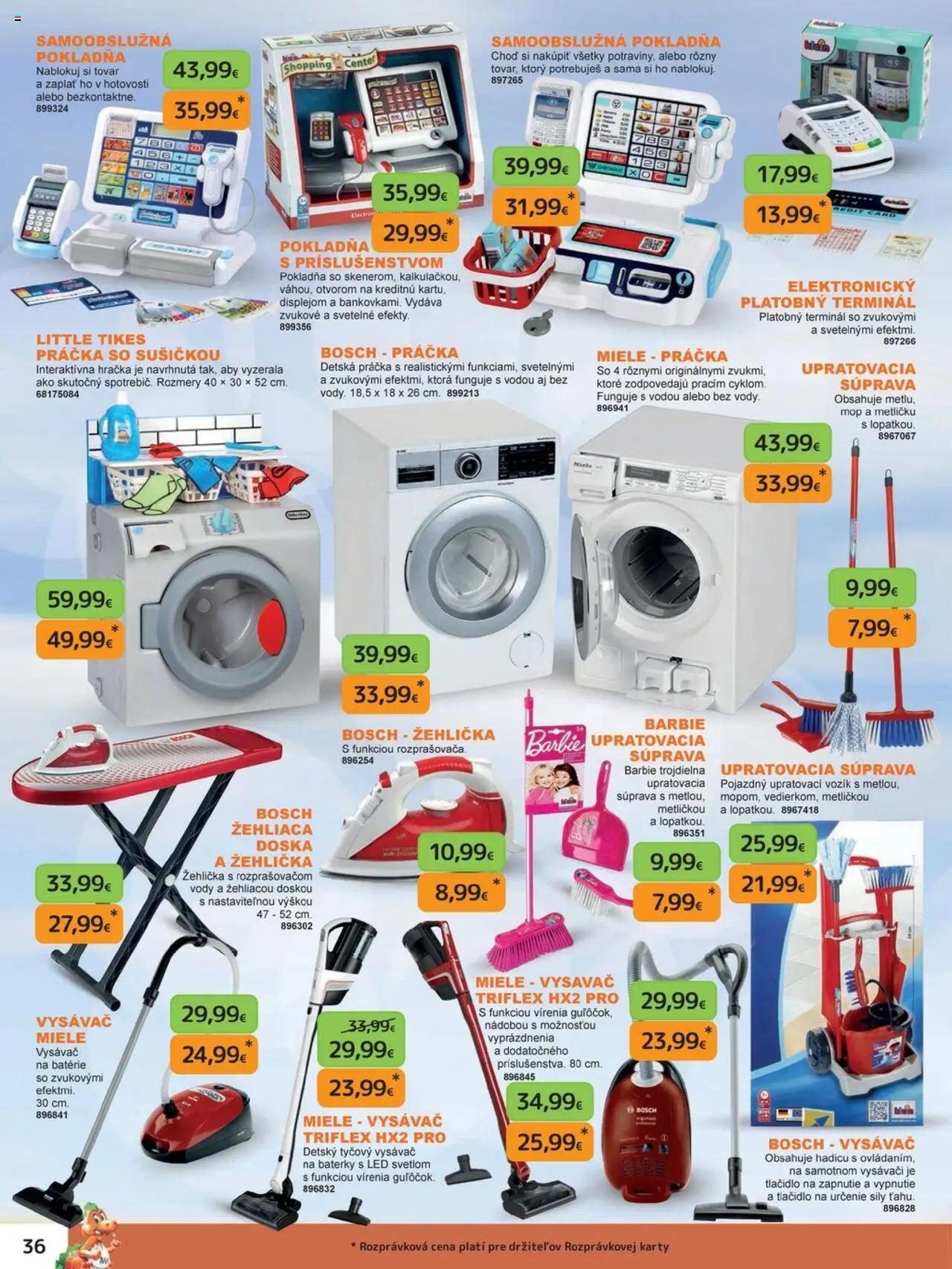 Nové Dráčik akcie – leták je platný od 03.10.2025 | Strana: 36 | Produkty: Baterky, Žehlička, Práčka so sušičkou, Práčka