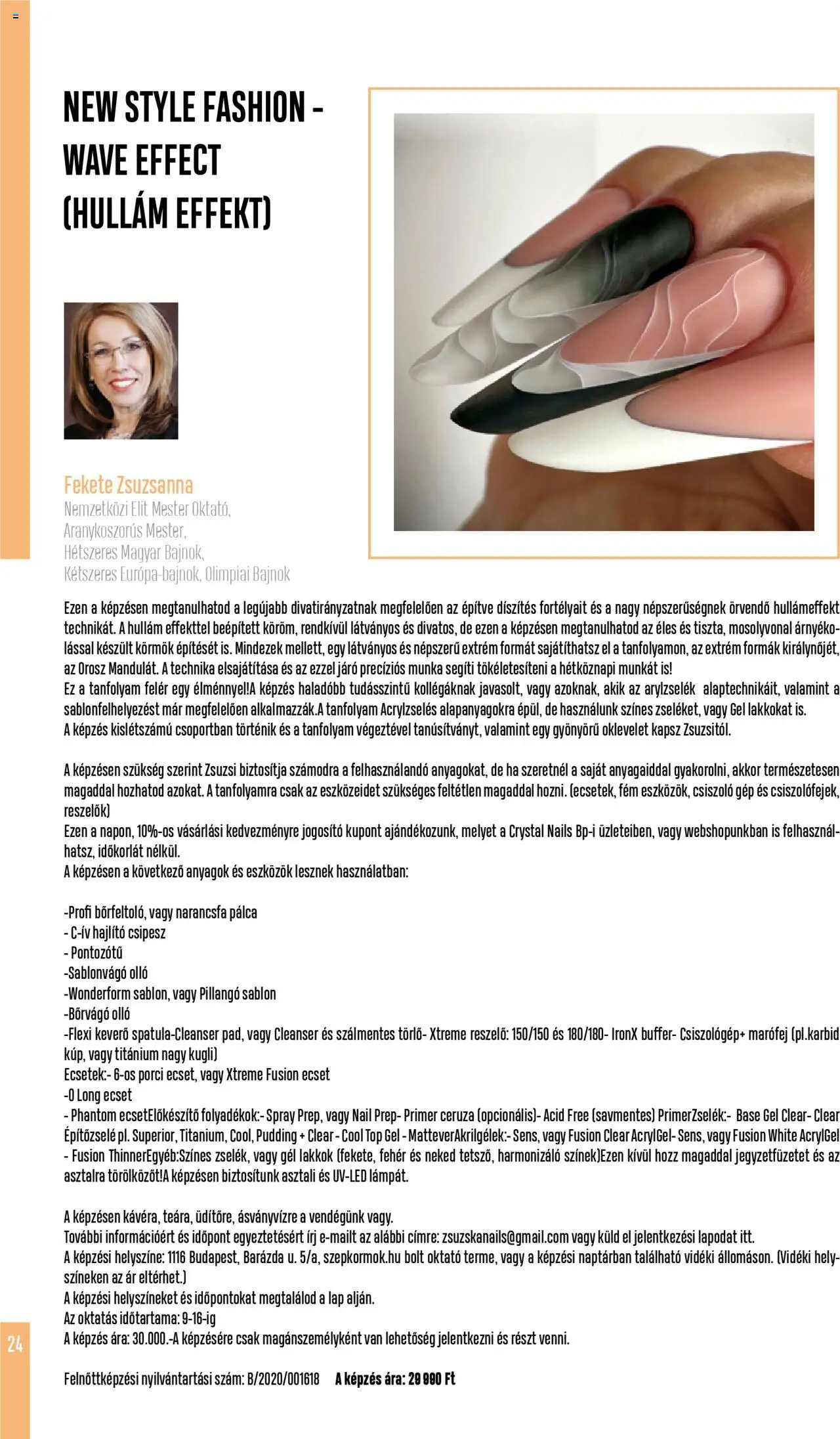 Crystal Nails akciós ujság - amely érvényes a következő dátumtól: 01.06.2025 | Oldal: 24 | Termékek: Keverő, Ecset