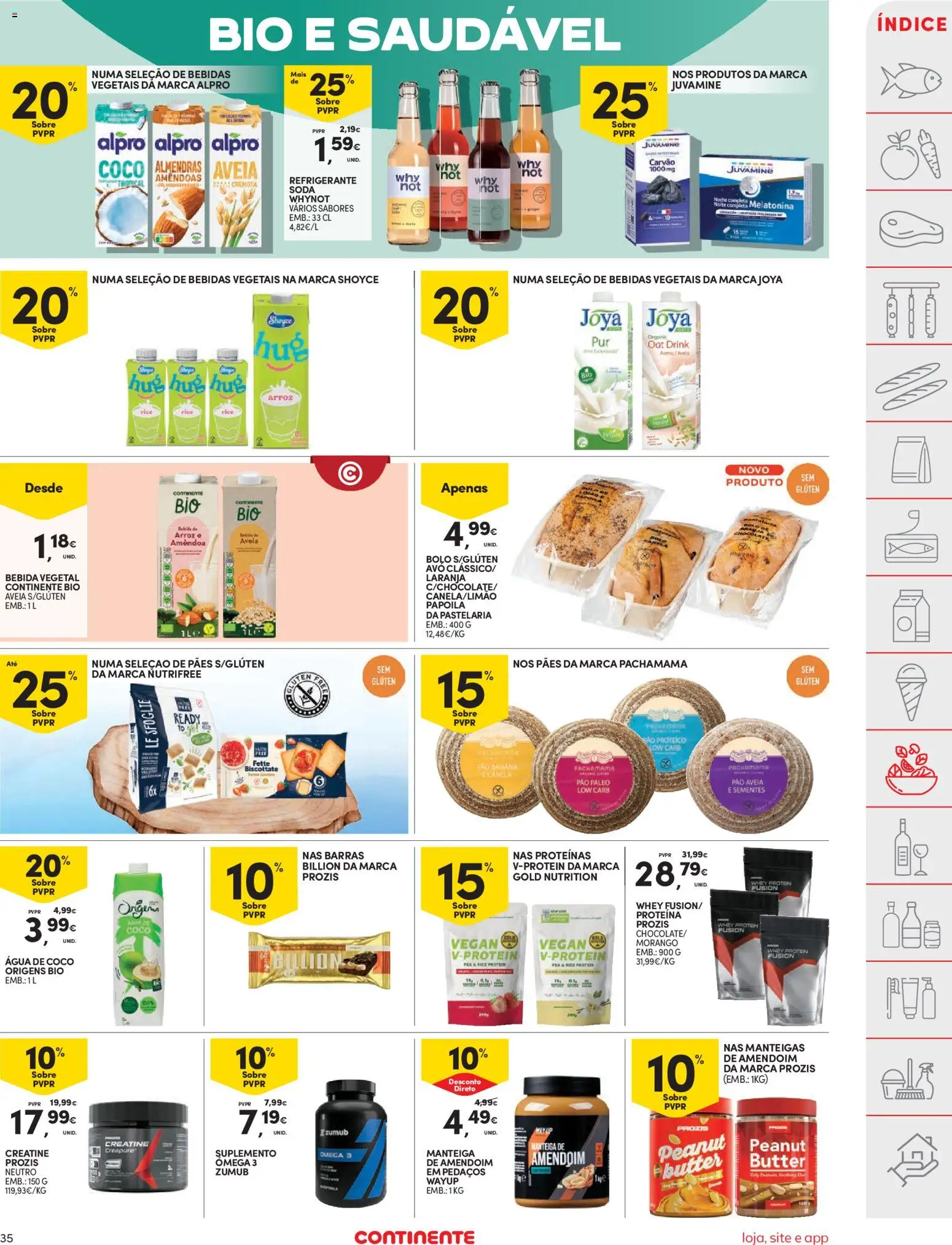 Continente folheto │ válido de 03.03.2026 | Página: 35 | Produtos: Agua, Refrigerante, Amêndoas, Bebida