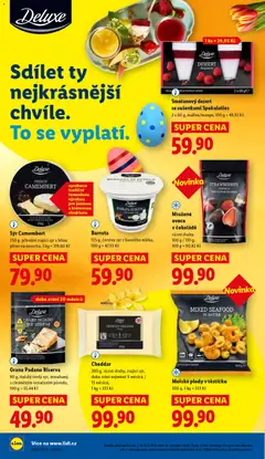 Náhled letáku Sýr Camembert, 250 g, přírodní zrající sýr s bílou plísní na povrchu, 1 kg = 319,60 Kč od 16.03.2026 | Strana: 16