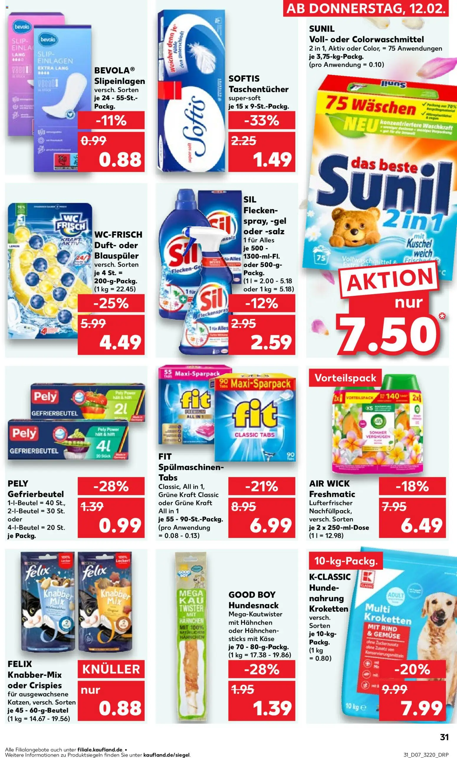 Kaufland prospekt Jena	 – gültig ab 12.02.2026 | Seite: 31 | Produkte: Käse, Tür, Salz, Slip
