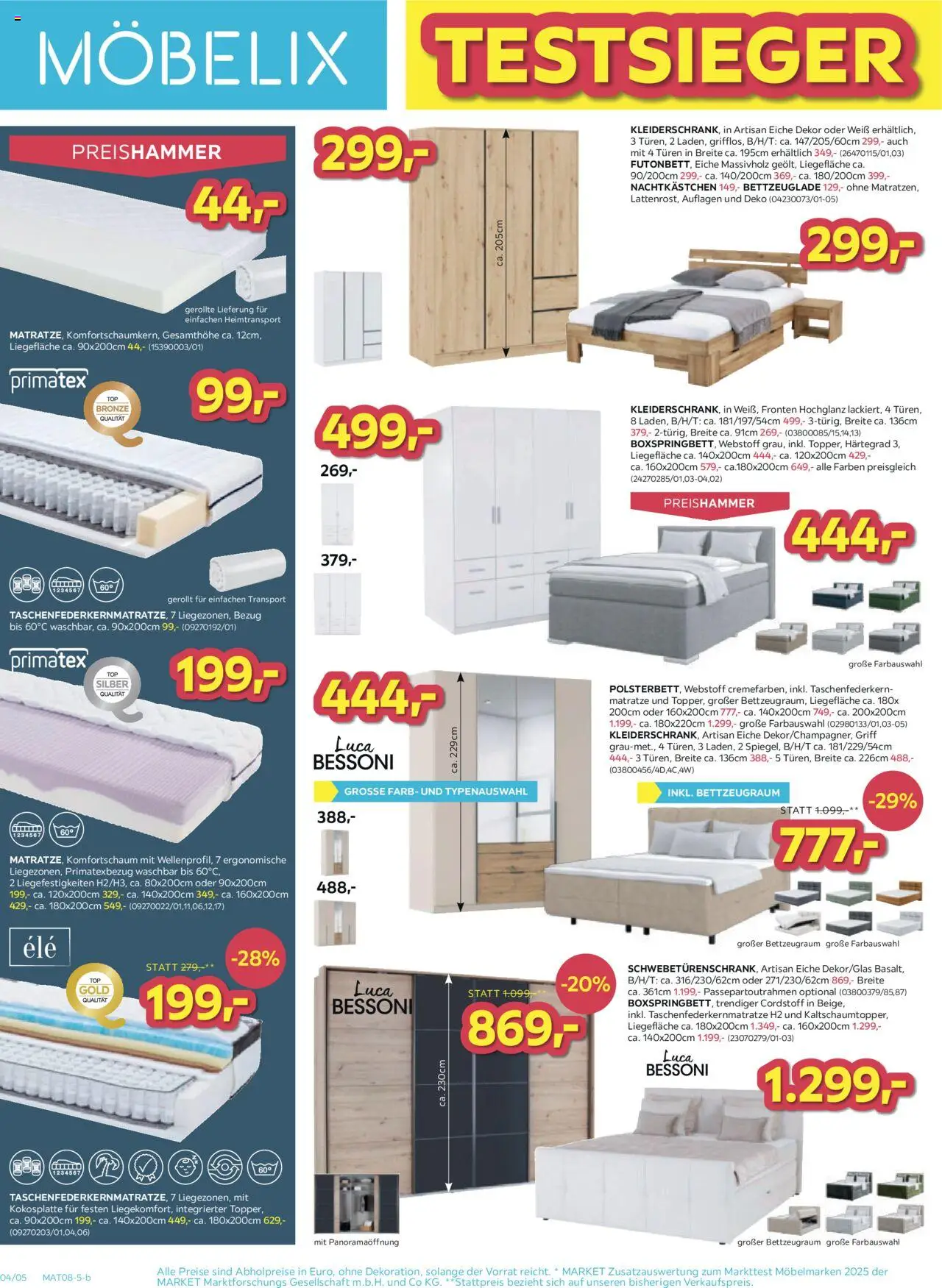 Möbelix Angebote gültig ab 12.08.2025 | Seite: 4 | Produkte: Matratze