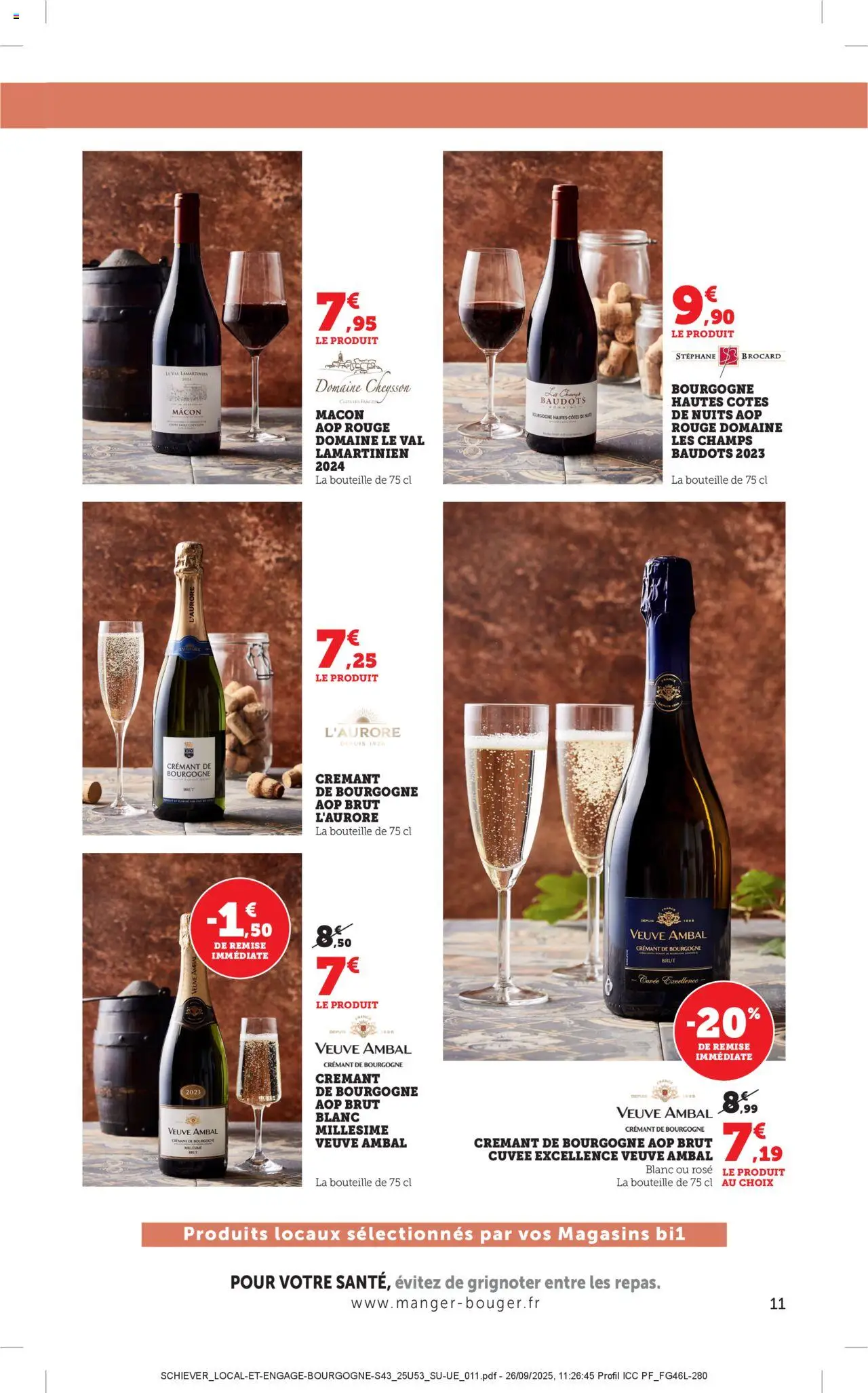 {H1} | Page: 11 | Produits: Crémant de bourgogne, Crémant