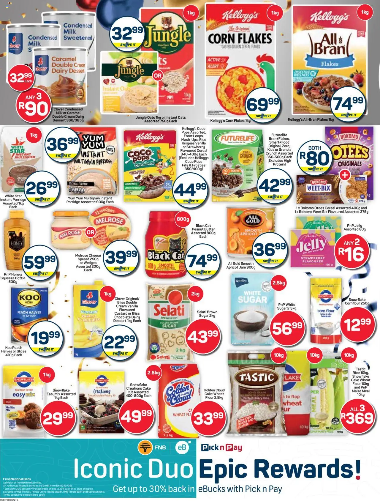 Pick n Pay Inland provinces - Hyper Birthday Specials │ valid from 23.06.2025 | Page: 6 | Products: Flour, Jam, Oats, Chocolate