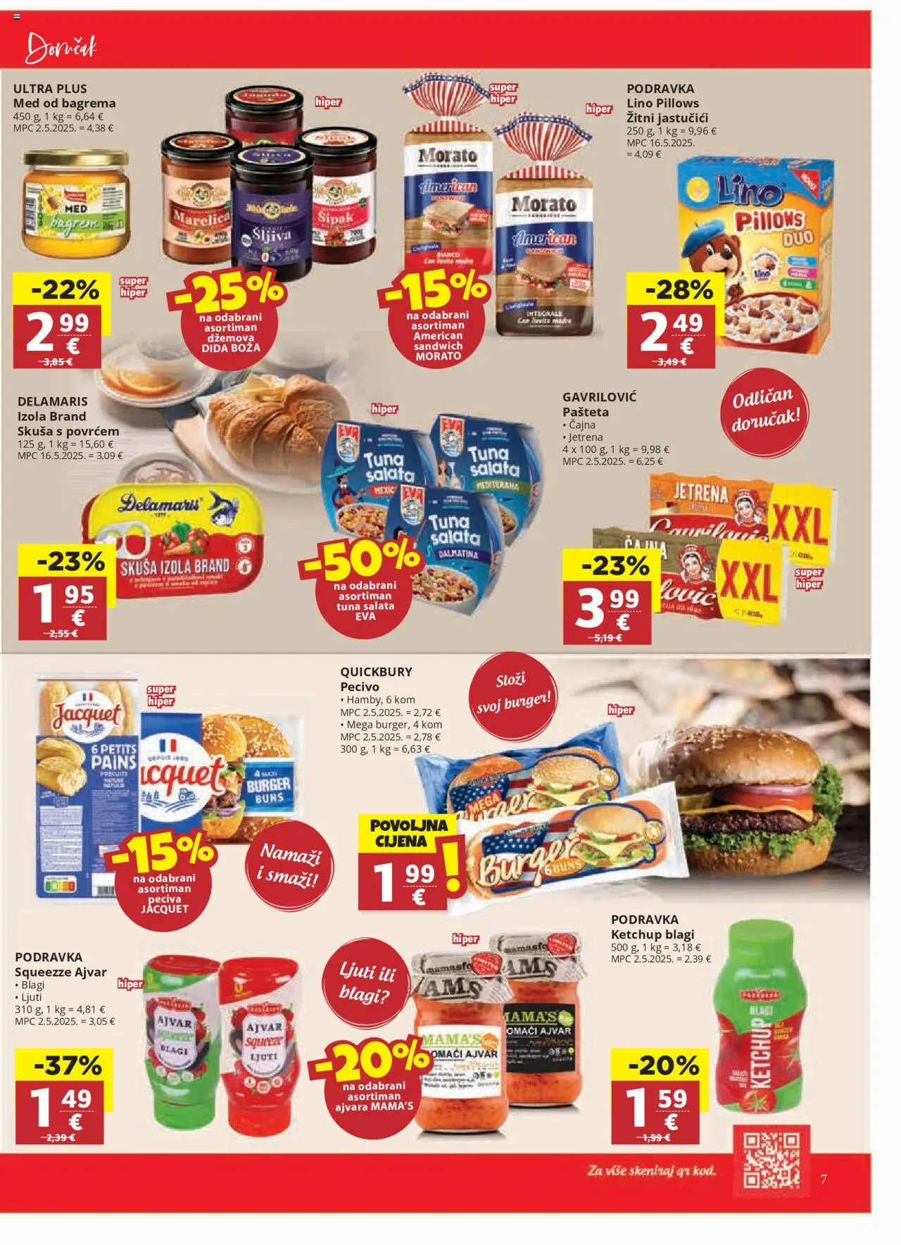 Ultra Gros katalog | vrijedi od 15.10.2025 | Stranica: 7 | Proizvodi: Lino Pillows, Šljiva, Pašteta, Tuna