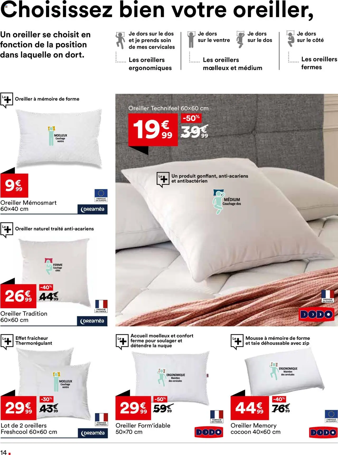  | Page: 14 | Produits: Mousse, Oreiller