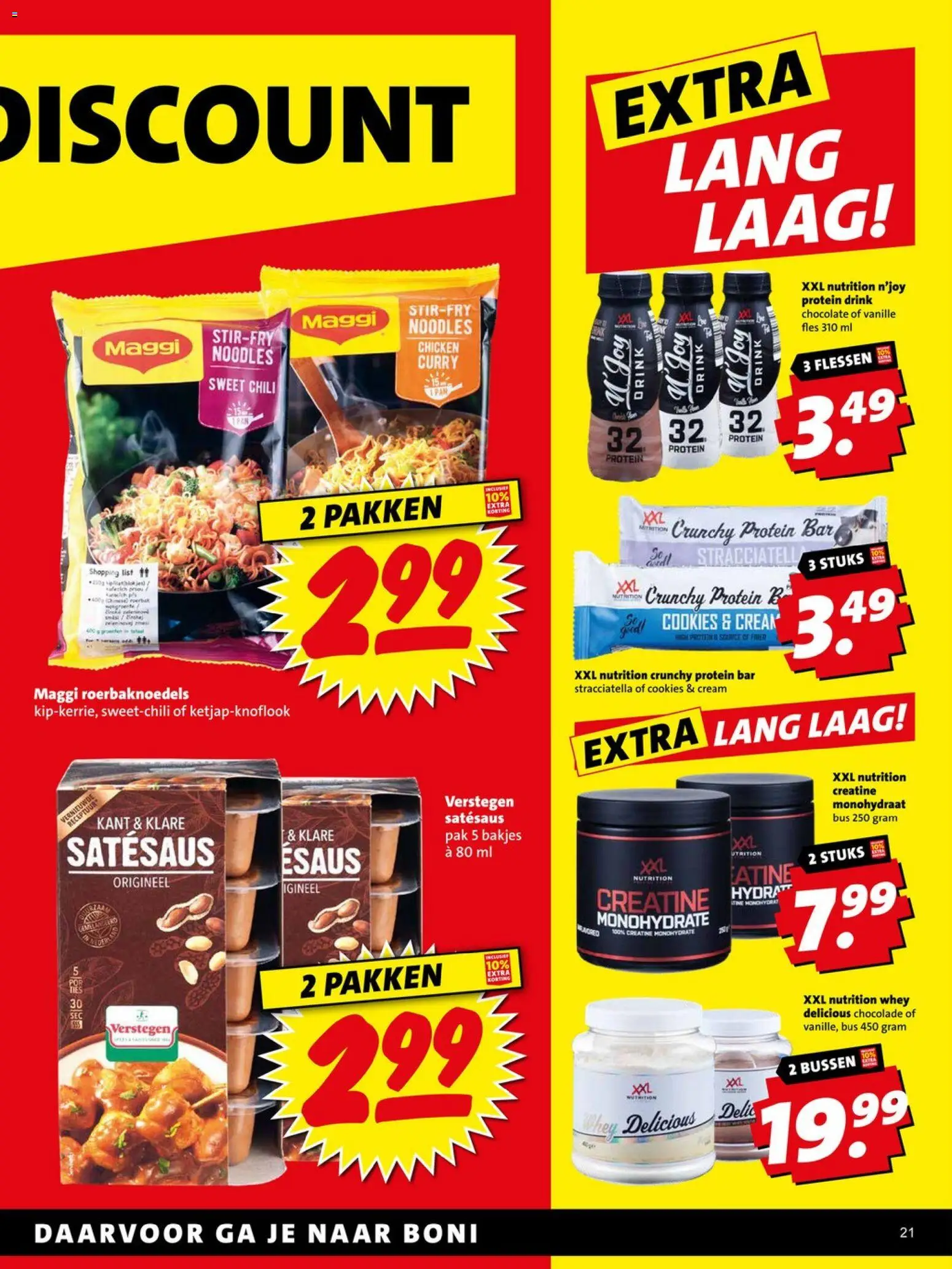 {H1} | Pagina: 21 | Producten: Chocolade, Fles, Whey, Pavilon