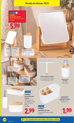 Vista previa LIVARNO Accesorios de baño, Fabricado con material reciclado. 2 modelos. válido desde el 06.04.2026 | Página: 16
