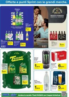 Anteprima del volantino Carrefour volantino Market - Punti Sprint Payback valido a partire dal 24.03.2026 | Pagina: 10 | Prodotti: Birra, Chinotto, Cedrata, Coca Cola