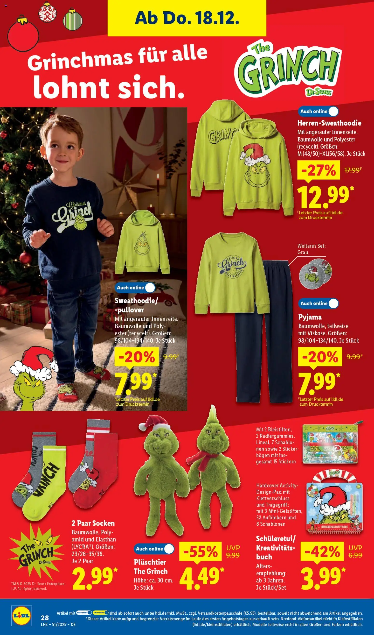 Lidl Prospekt München – gültig ab 15.12.2025 | Seite: 46 | Produkte: Pullover, Socken, Pyjama