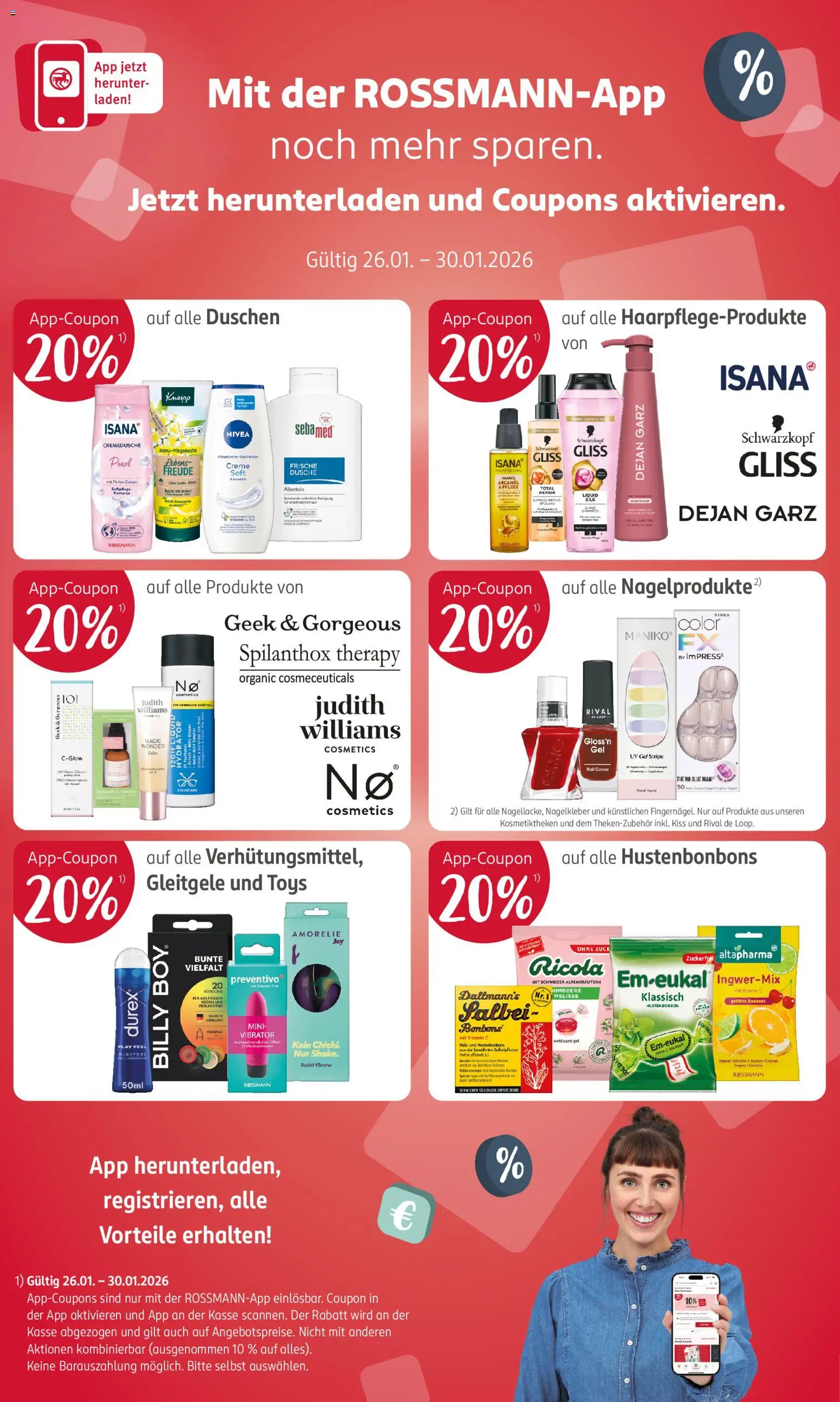 Rossmann Prospekt 	 – gültig ab 26.01.2026 | Seite: 14 | Produkte: Dusche, Spülung, Haaröl, Creme