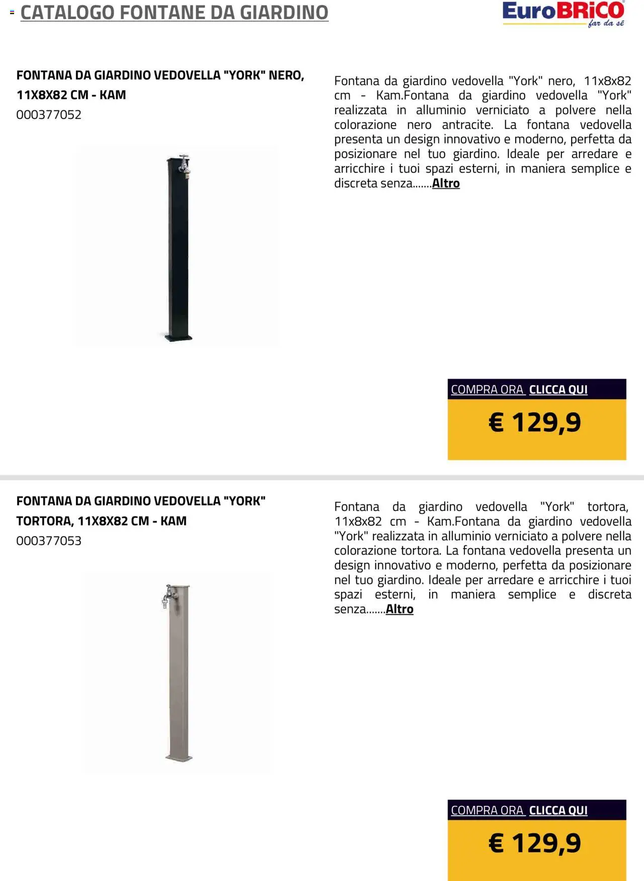 Volantino Eurobrico del 23.07.2025 | Pagina: 9 | Prodotti: Alluminio