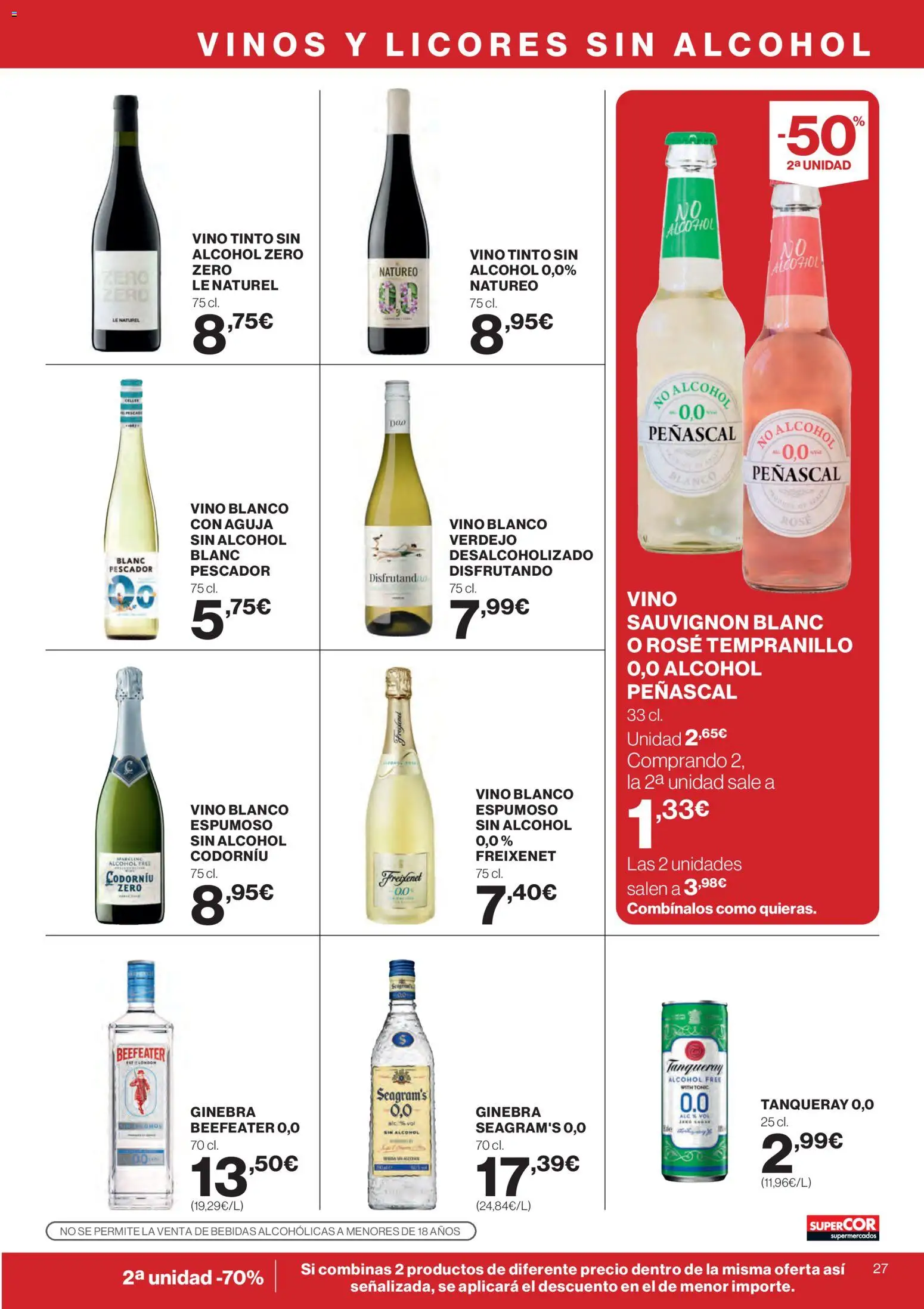 Supercor Canarias │ válido desde el 07.01.2026 | Página: 27 | Productos: Vino, Ginebra