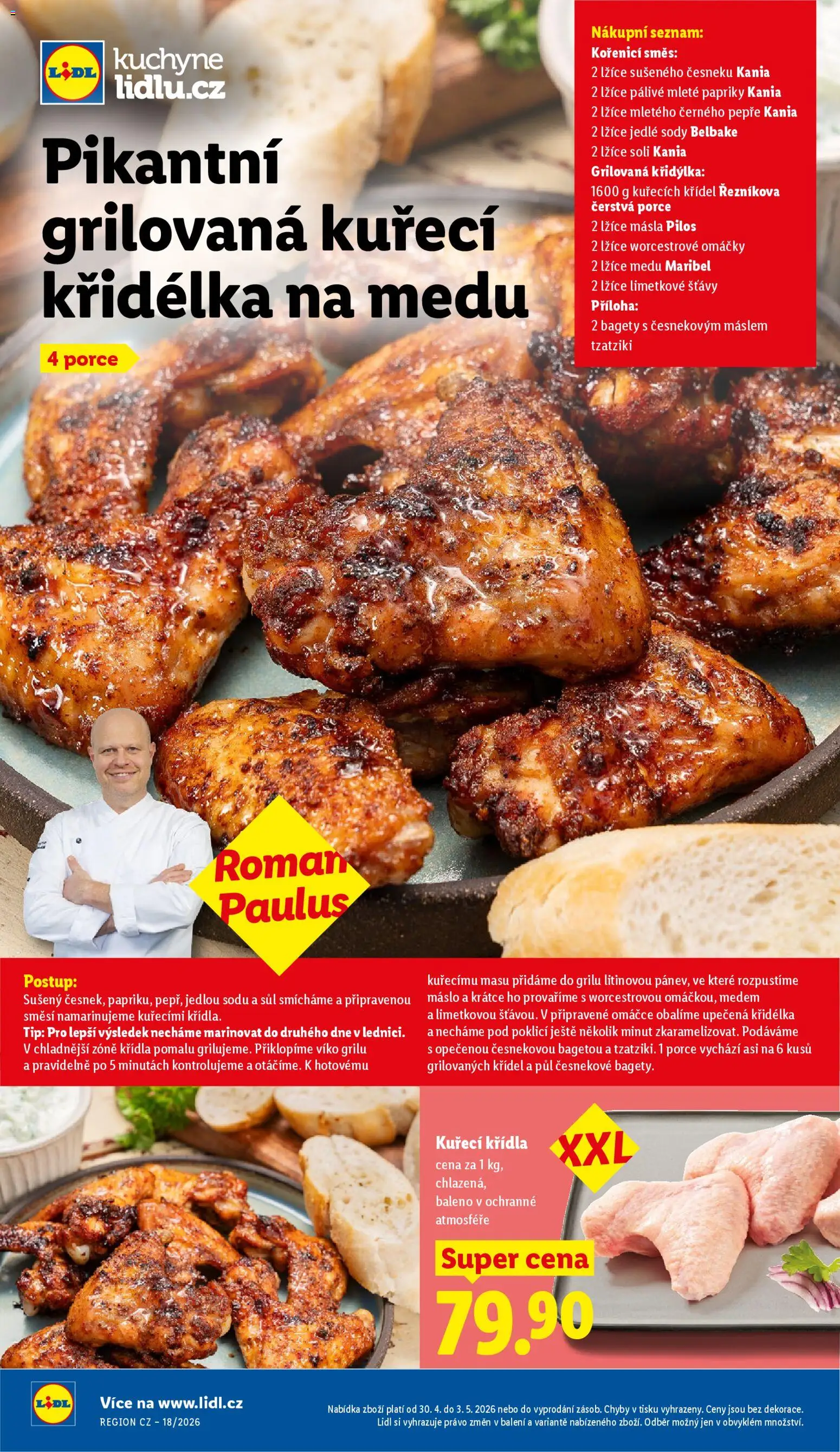 Lidl leták od 30.04.2026 | Strana: 22 | Produkty: Máslo, Tzatziki, Bagety, Kuchyně