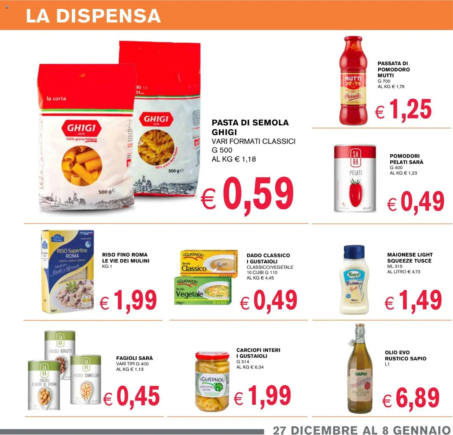 Volantino Coal del 27.12.2025 | Pagina: 9 | Prodotti: Riso, Cannellini, Maionese, Passata di pomodoro