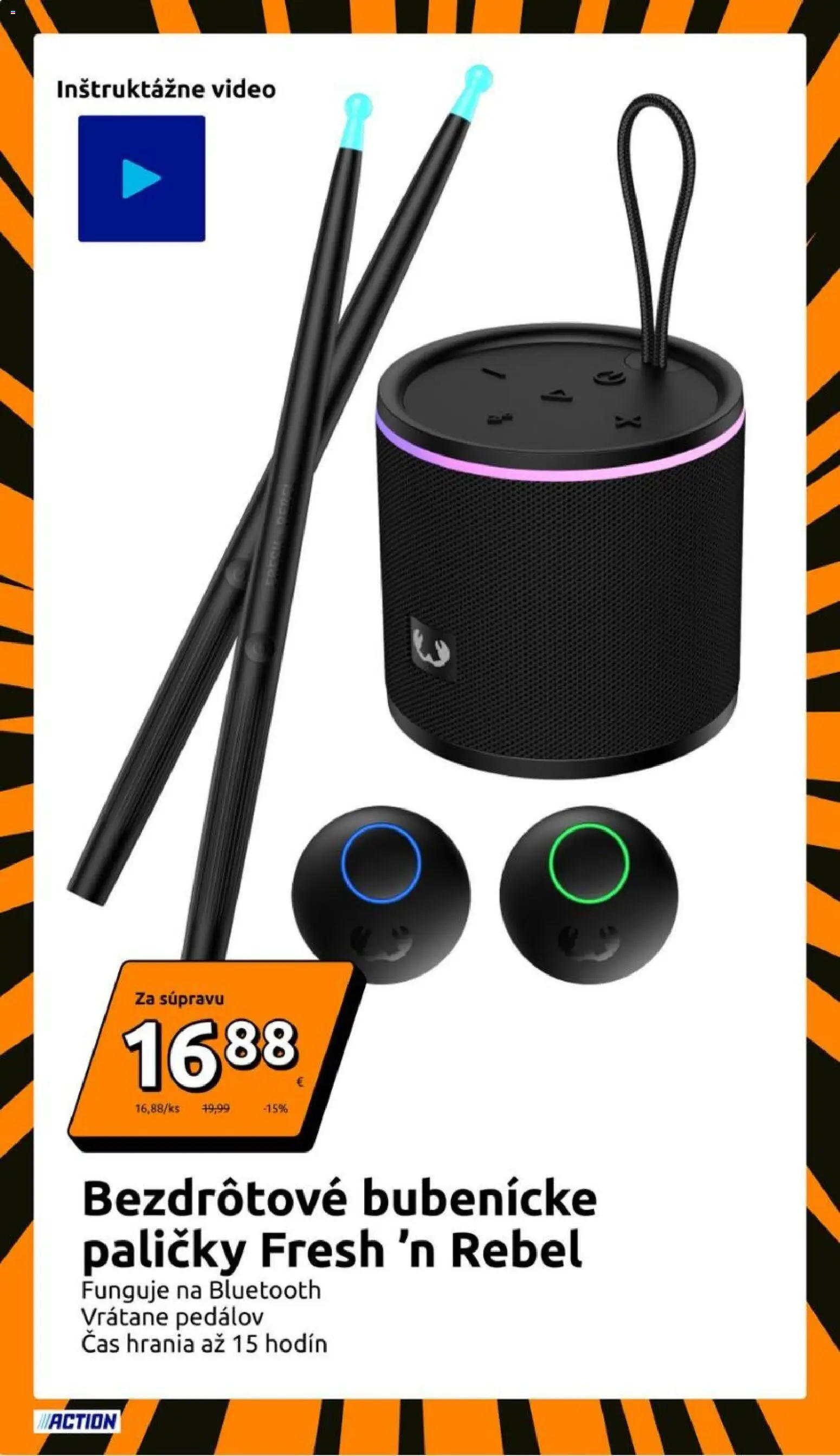 Nové Action akcie – leták je platný od 26.11.2025 | Strana: 10 | Produkty: Bluetooth, Video