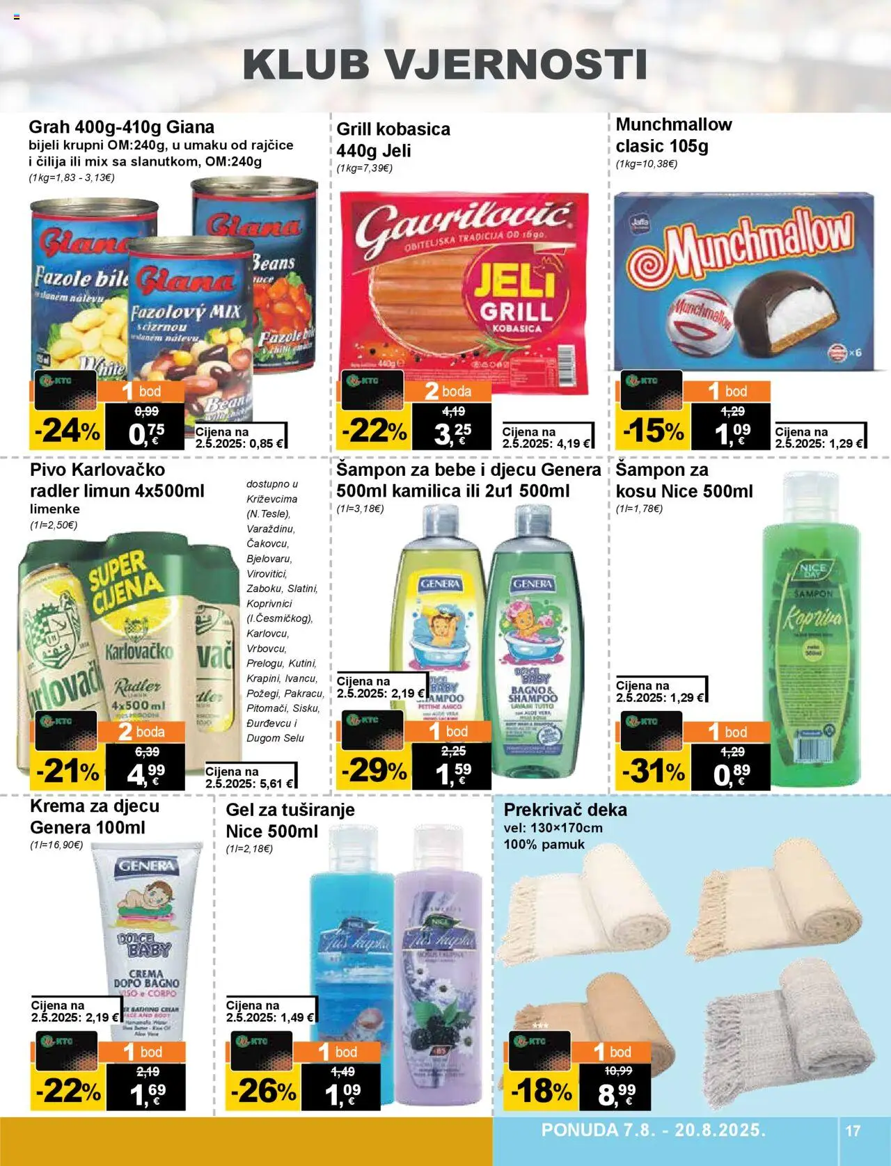 KTC katalog | vrijedi od 07.08.2025 | Stranica: 17 | Proizvodi: Radler, Grah, Pivo, Limun