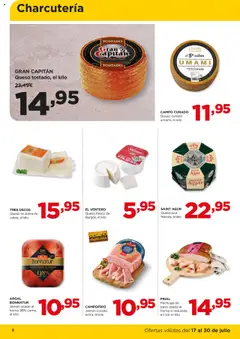 Alimerka folleto Asturias │ válido desde el 17.07.2025 | Página: 2 | Productos: Queso, Jamón, Jamón cocido, Horno