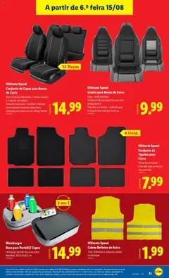 Lidl Novidades │ válido de 11.08.2025 | Página: 11 | Produtos: Copos, Base, Esteira, Colete