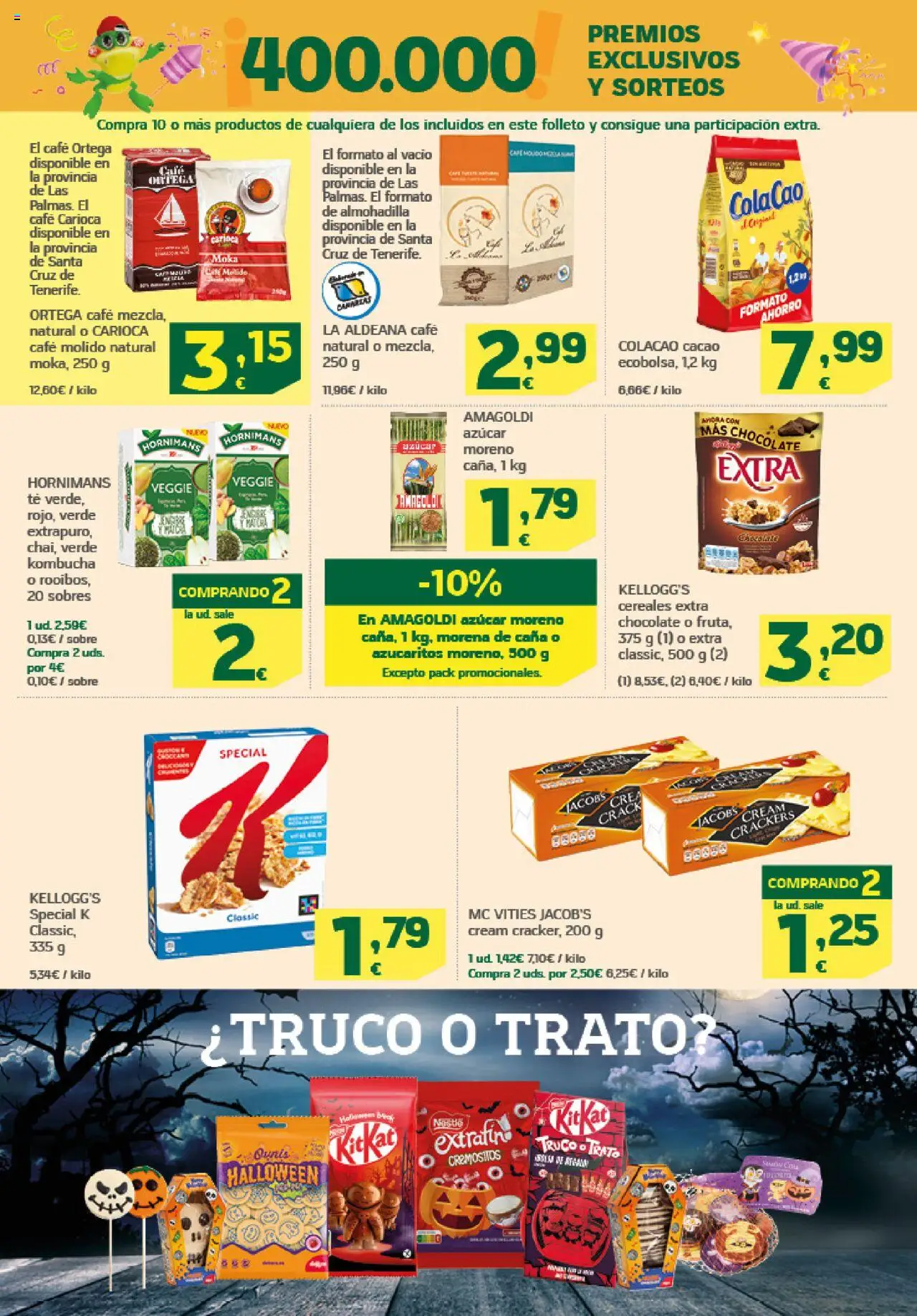 HiperDino folleto │ válido desde el 09.10.2025 | Página: 17 | Productos: Café, Chocolate, Té, Φρυγανιές σικάλεως