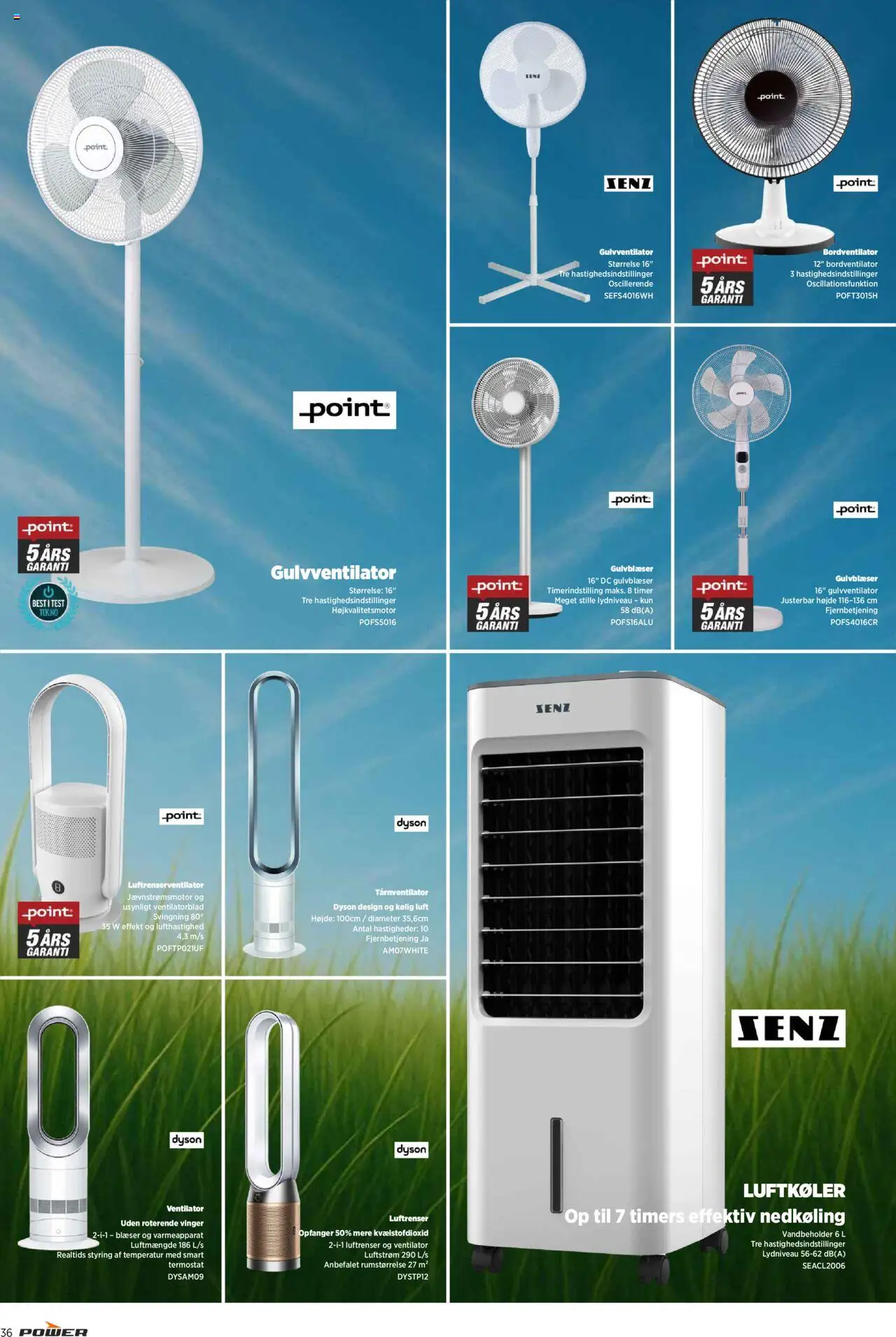 Power Tilbudsavis gyldig fra 11.07.2025 | Side: 36 | Produkter: Ventilator, Luftrenser