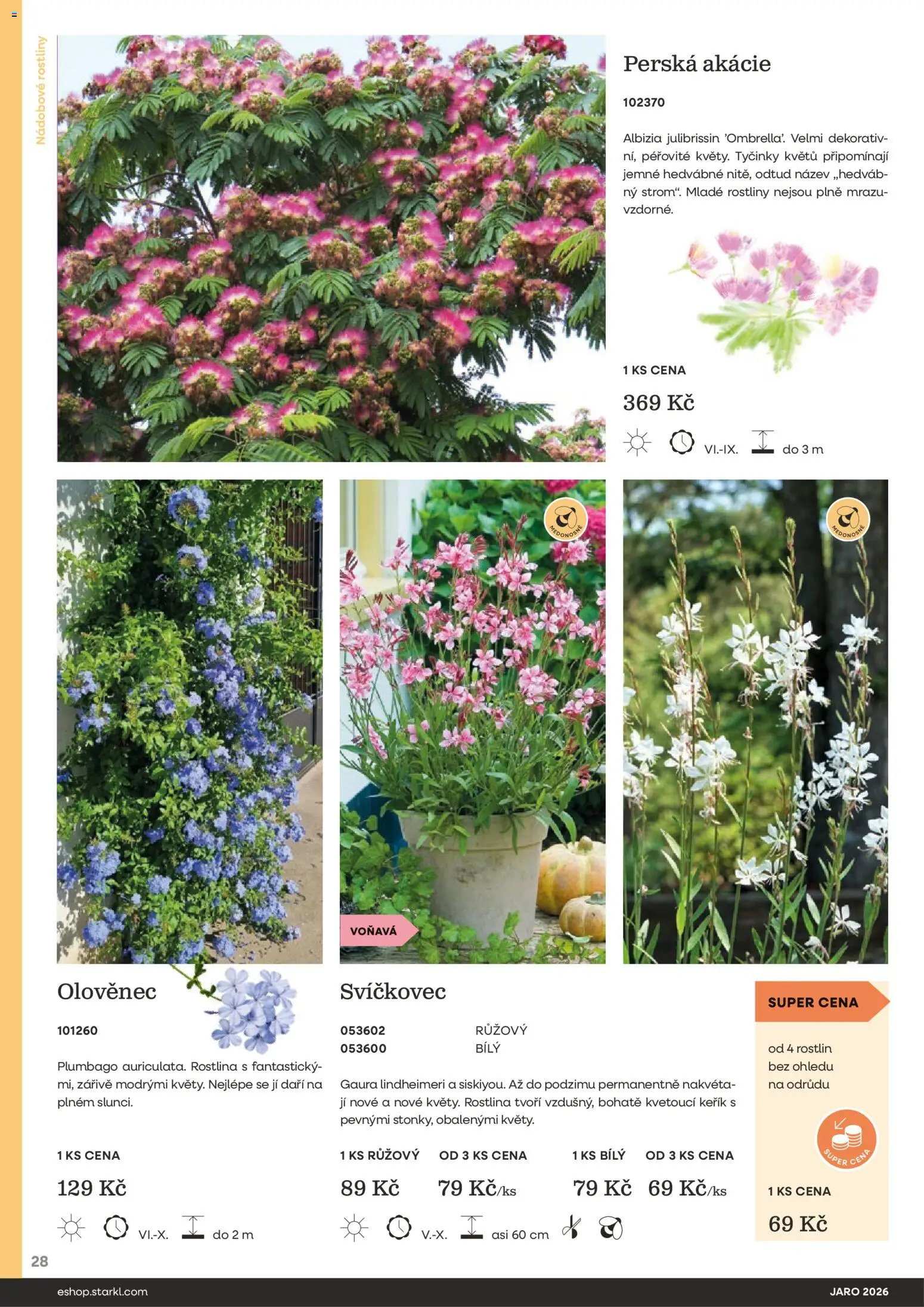 Starkl katalog Jaro 2026 od 25.02.2026 | Strana: 28 | Produkty: Tyčinky, Rostliny