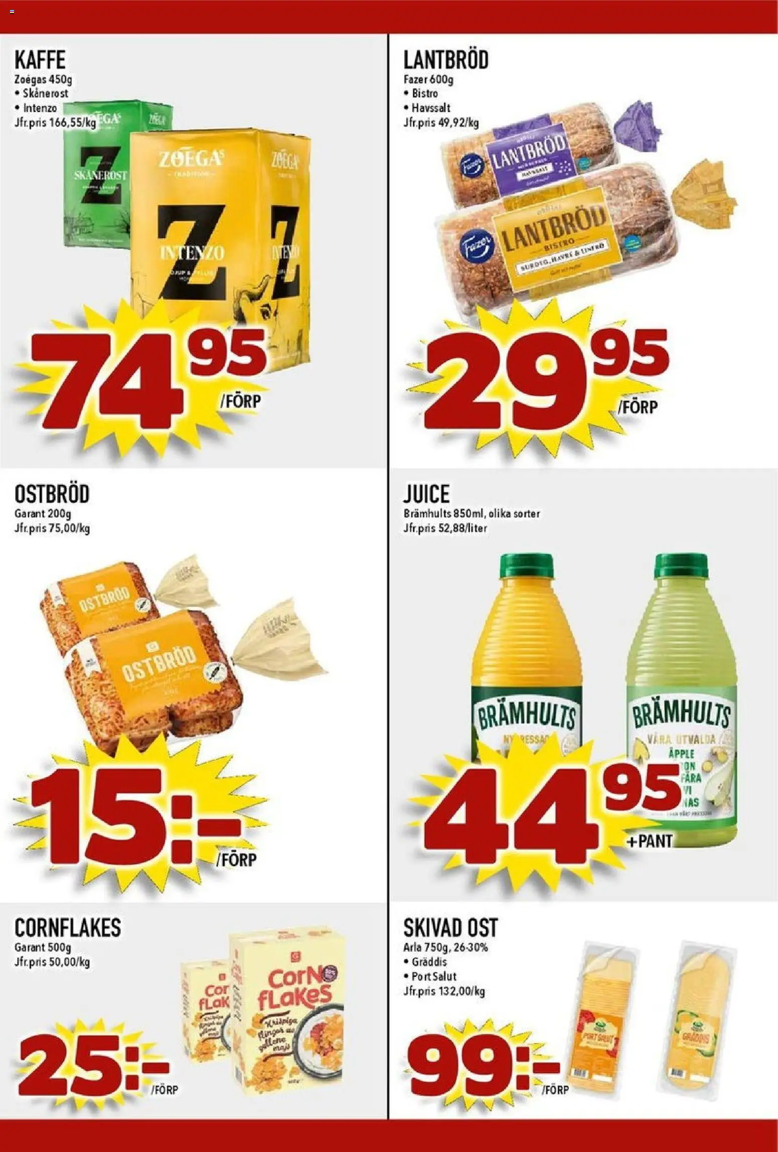 Matdax reklamblad aktuell från 19.01.2026 | Sida: 18 | Produkter: Ost, Lantbröd, Juice, Äpple