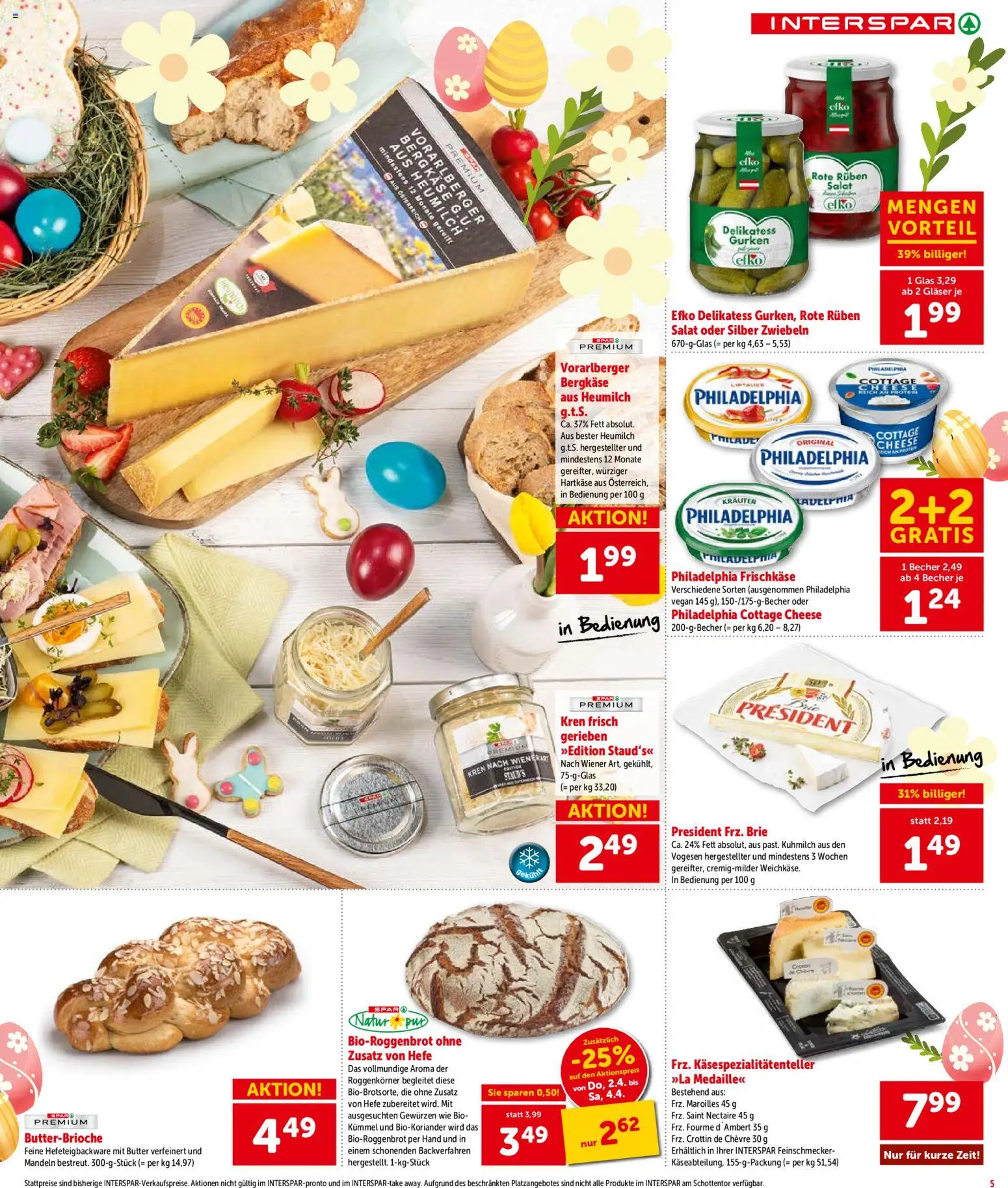 Interspar Flugblatt - Vorarlberg gültig ab 31.03.2026 | Seite: 6 | Produkte: Gurken, Salat, Zwiebeln, Butter