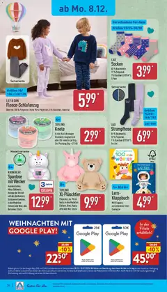 Aldi Prospekt 	 ab 08.12.2025 gültig | Seite: 20 | Produkte: Hose, Socken, Strumpfhose, Wecker