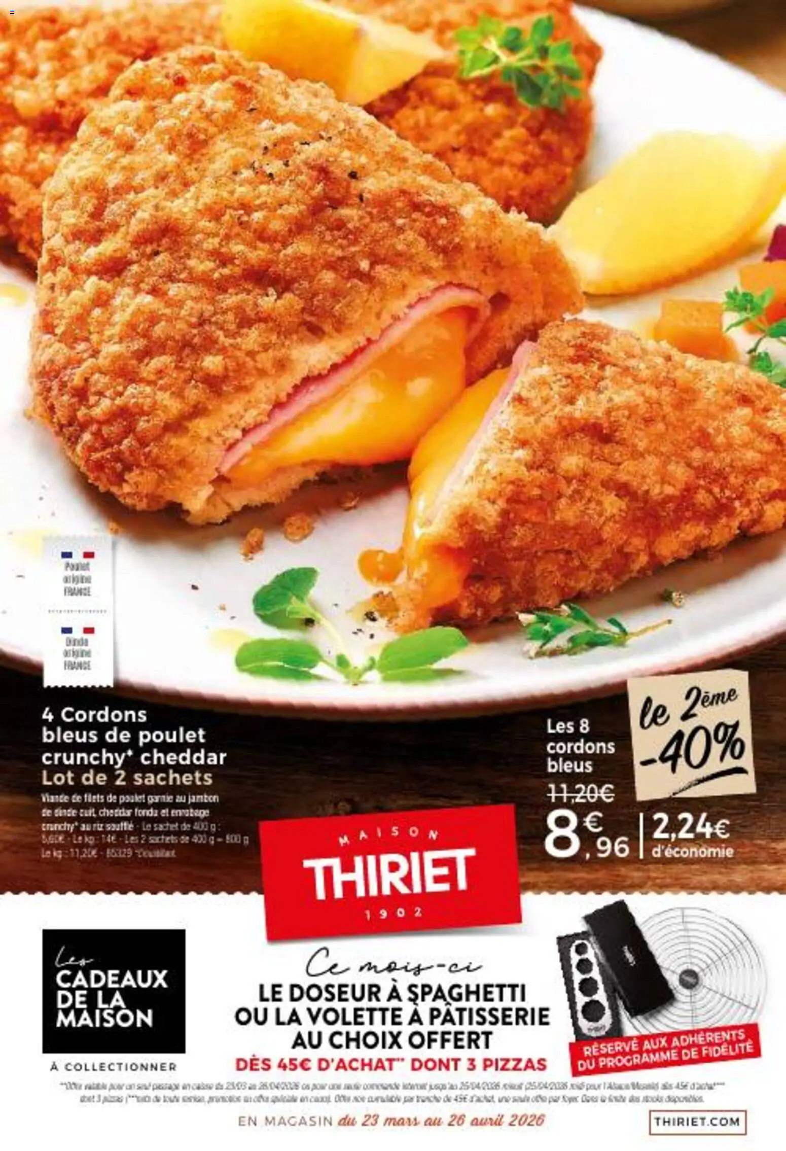 {H1} | Page: 1 | Produits: Spaghetti, Cheddar