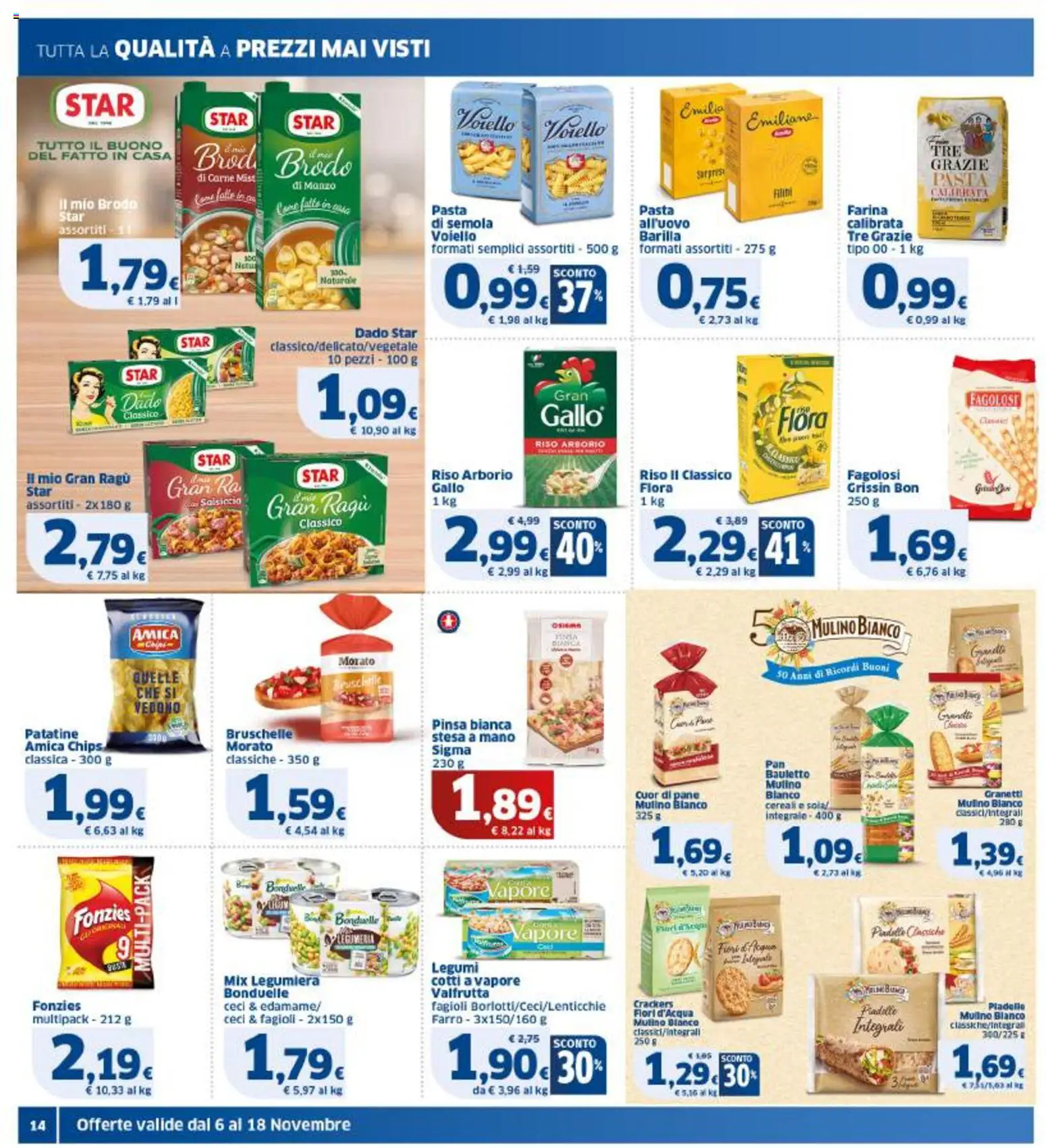 Volantino SIGMA del 06.11.2025 | Pagina: 14 | Prodotti: Manzo, Cereali, Farina, Ragú