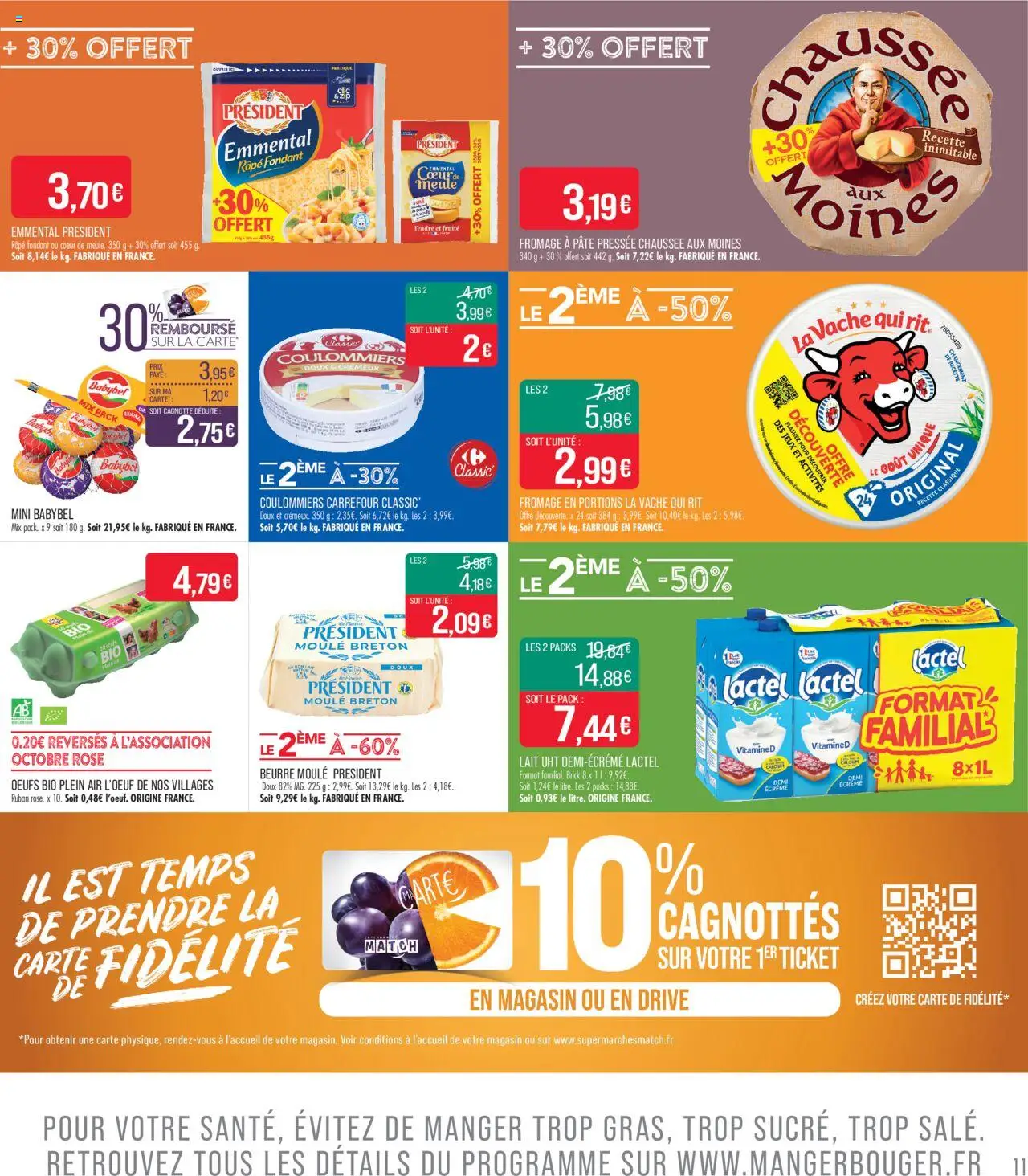  | Page: 11 | Produits: Chaussée aux Moines, Mini Babybel, Emmental, Jeux