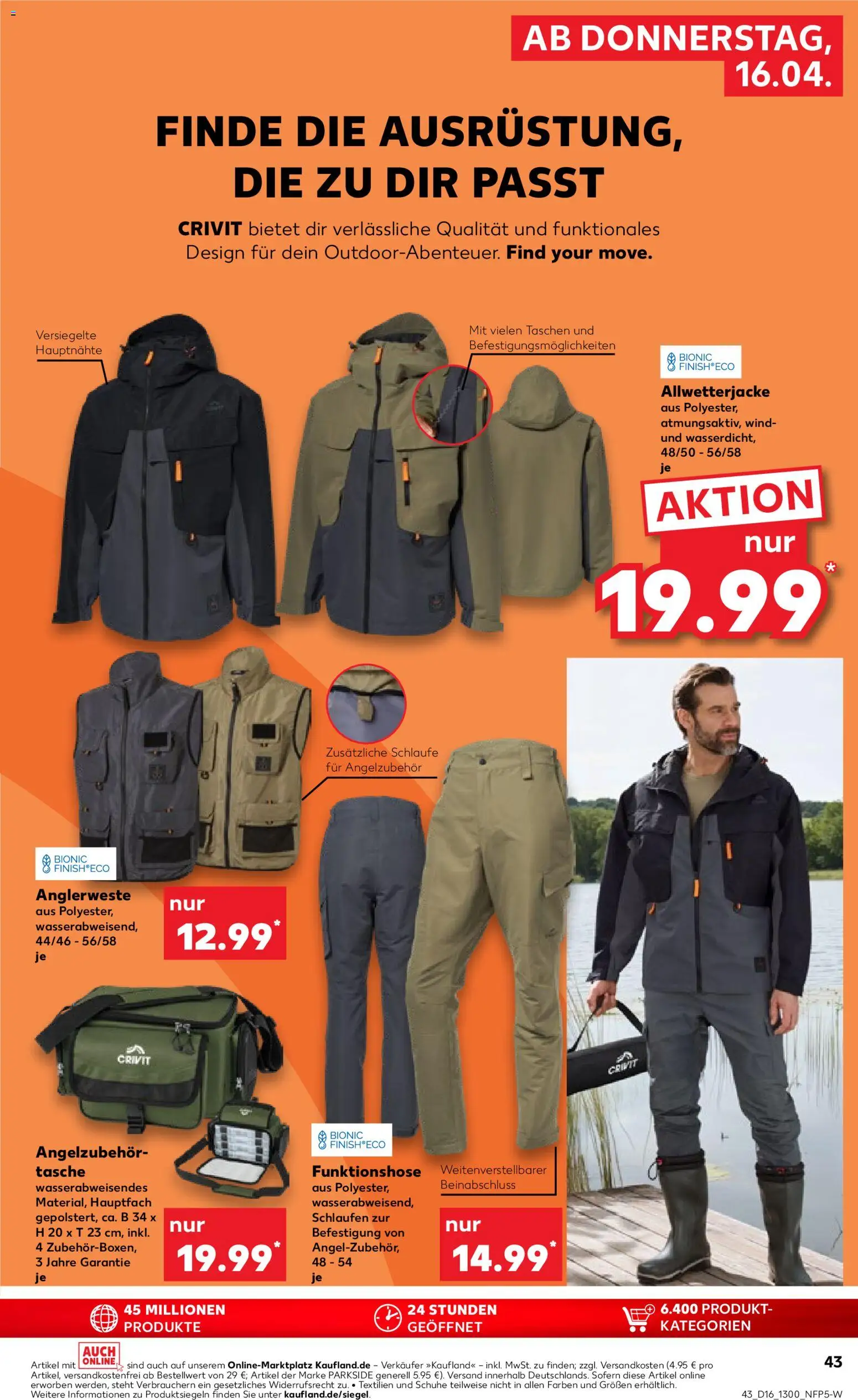 Kaufland Prospekt Köln	 – gültig ab 16.04.2026 | Seite: 43 | Produkte: Tasche, Finish