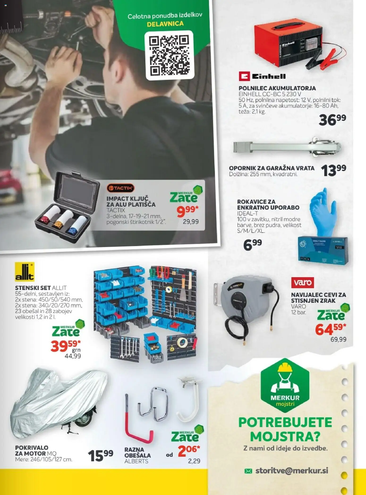 Novi Merkur katalog ponudbe – veljaven od 01.10.2025 | Stran: 5 | Izdelki: Teza, Vrata, Rokavice