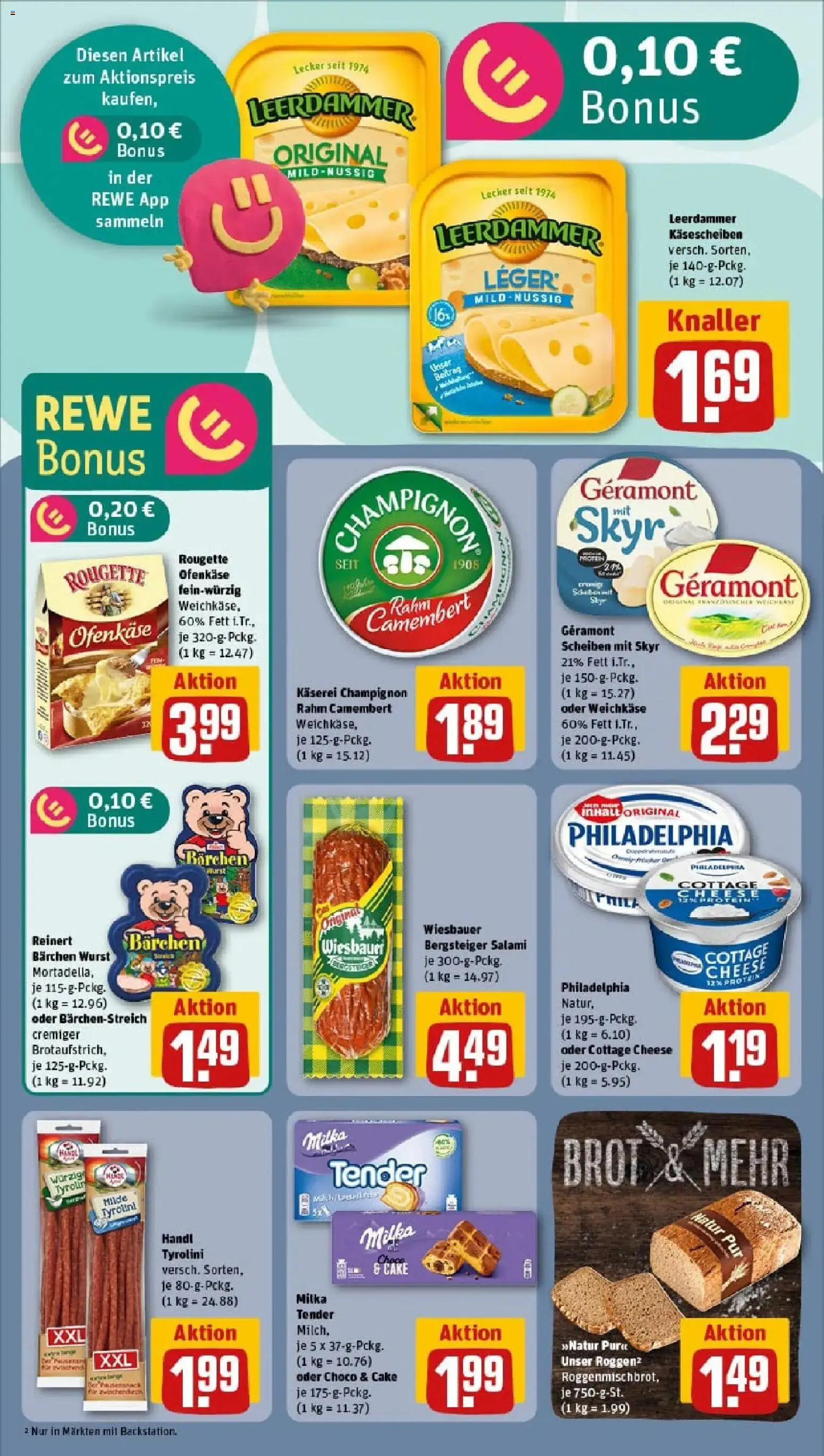 Rewe prospekt Neubrandenburg	 – gültig ab 10.11.2025 | Seite: 10 | Produkte: Geramont, Milka, Leerdammer, Skyr