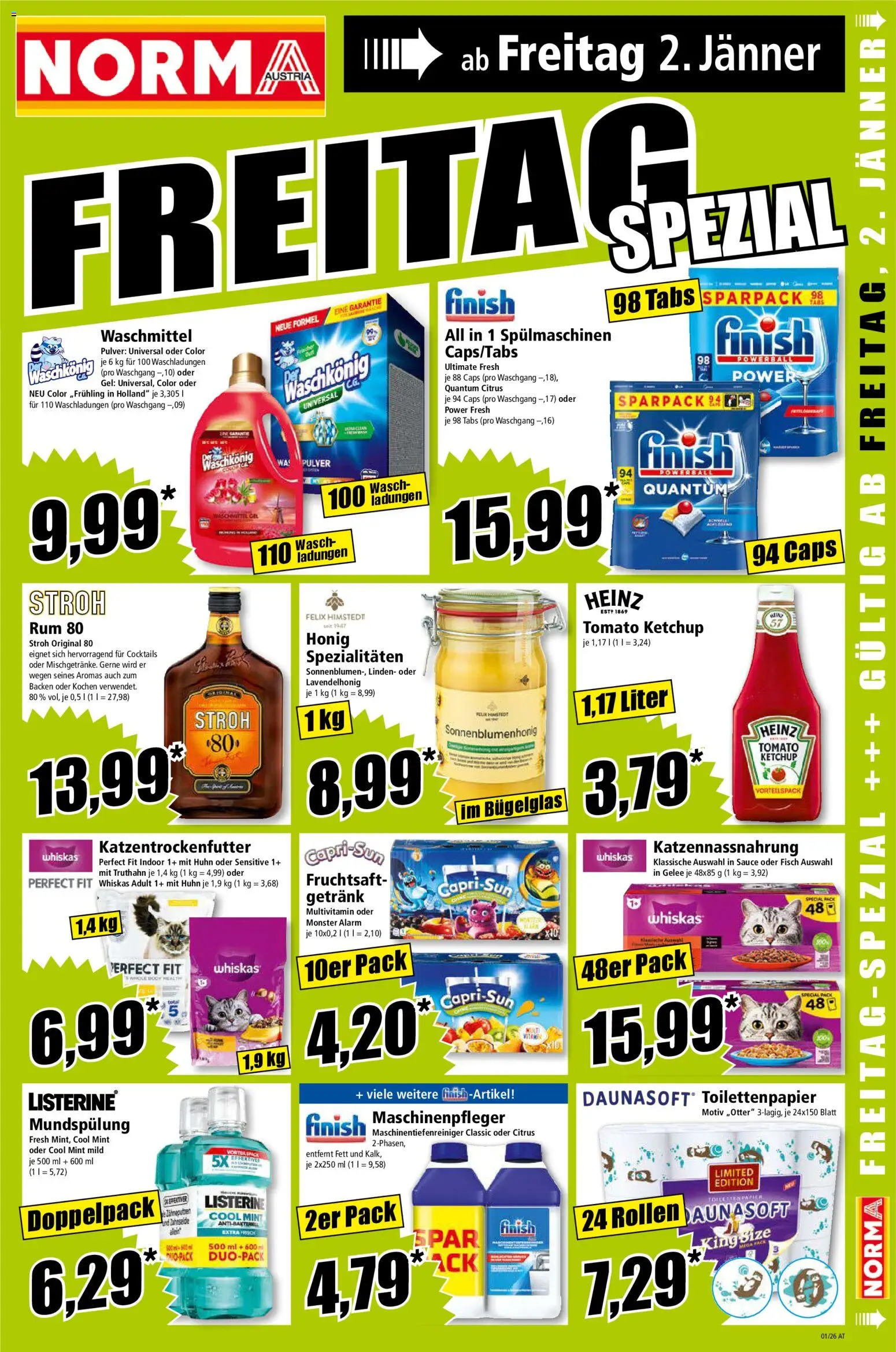 Norma Flugblatt gültig ab 29.12.2025 | Seite: 15 | Produkte: Ketchup, Fisch, Papier blanc, Waschmittel