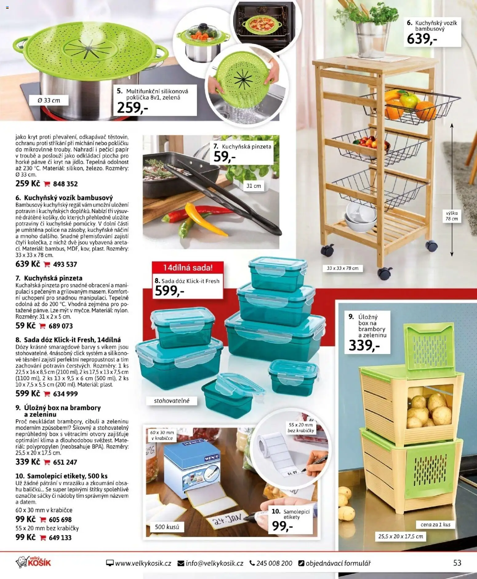 Velký Košík katalog únor 2026 od 01.02.2026 | Strana: 53 | Produkty: Úložný box, Krabičky, Regál, Police