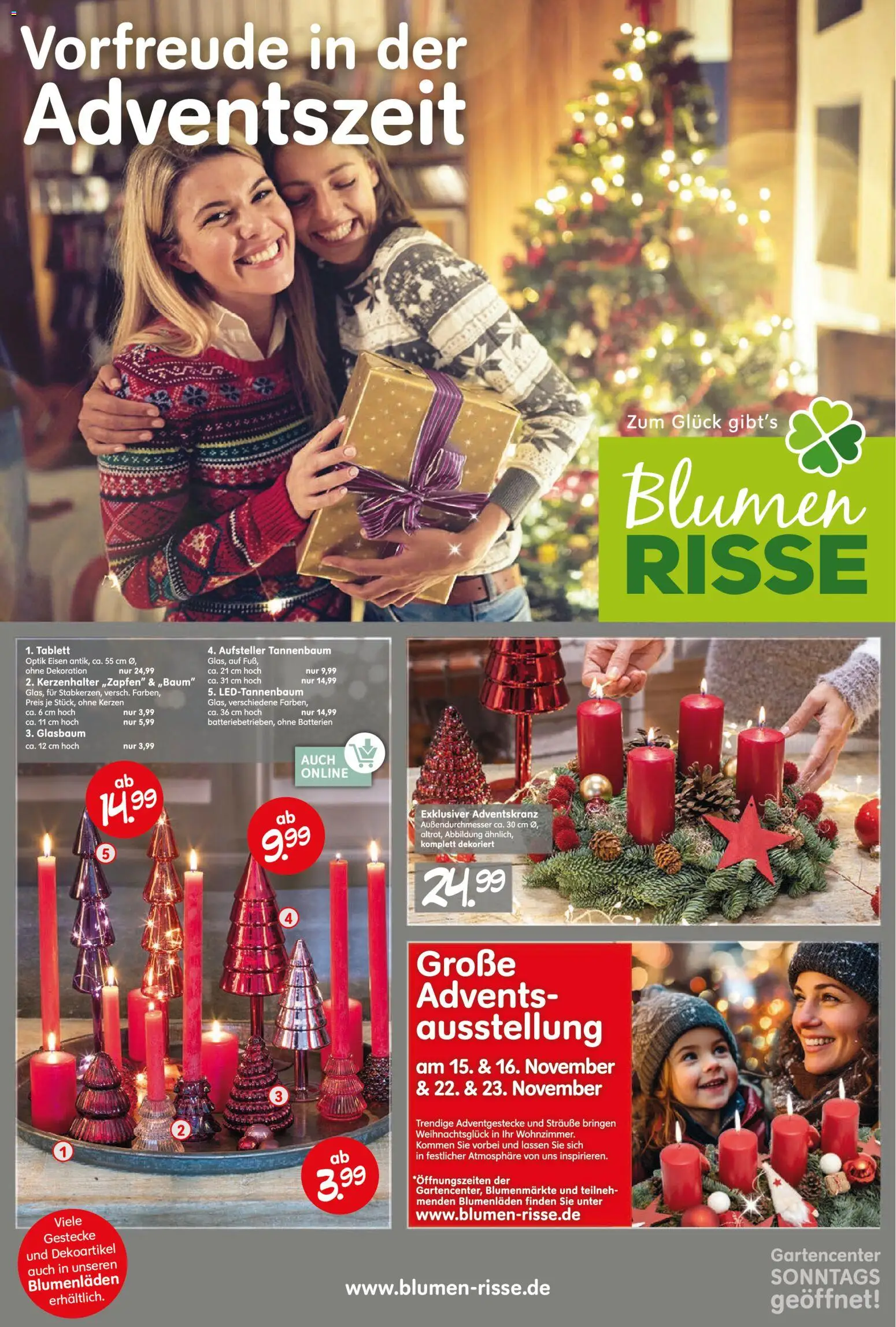 Blumen Risse Prospekt Gartencenter – gültig ab 13.11.2025 | Seite: 1 | Produkte: Batterien, Blumen