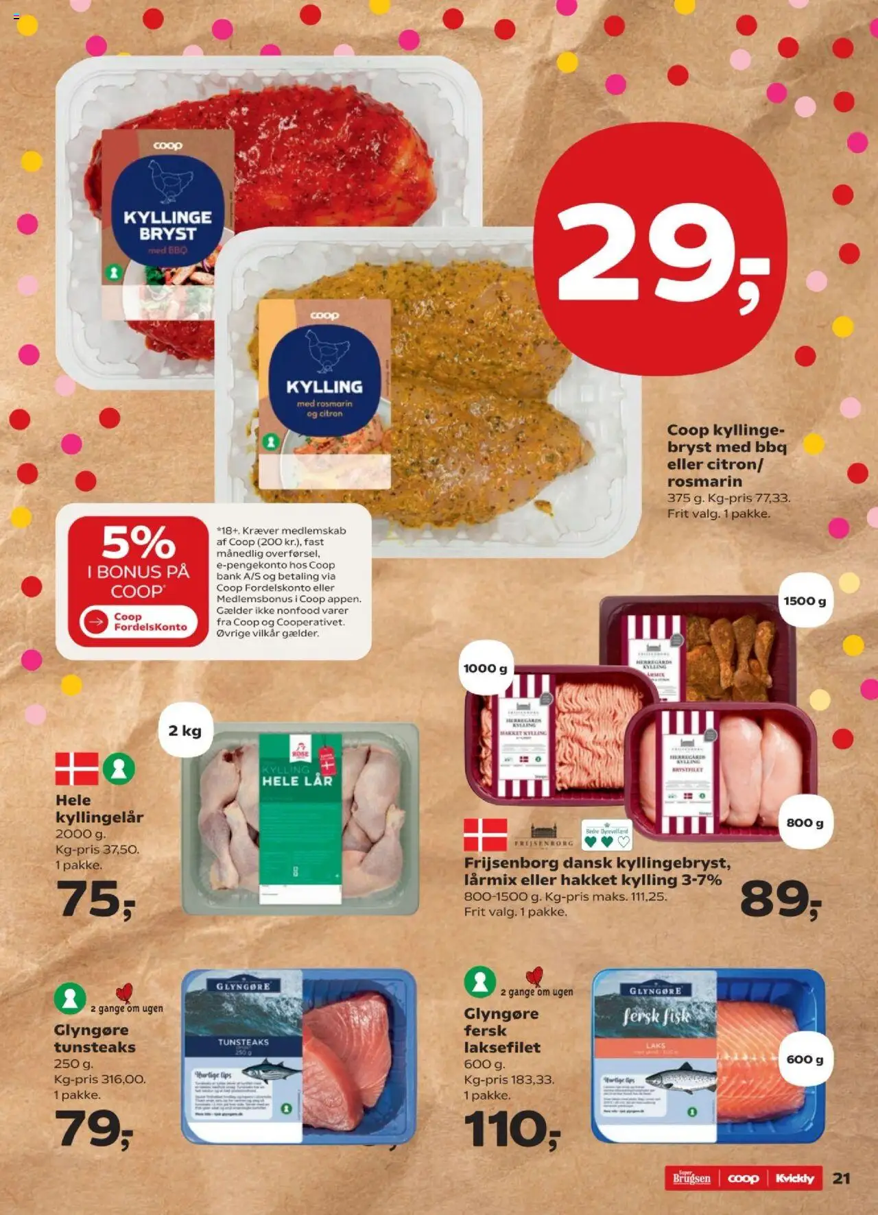 Kvickly Tilbudsavis gyldig fra 08.08.2025 | Side: 21 | Produkter: Fisk