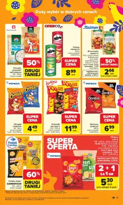 Pogląd oferty "Carrefour gazetka" - ważna od 23.03.2026 | Strona: 41 | Produkty: Chipsy, Chrupki, Tortilla, Pringles