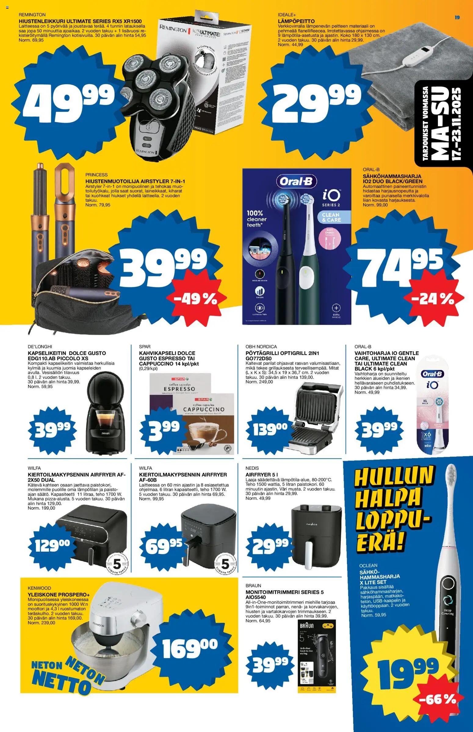 Tokmanni - Black Friday – voimassa 17.11.2025 alkaen | Sivu: 19 | Tuotteet: Sähköhammasharja, Hammasharja